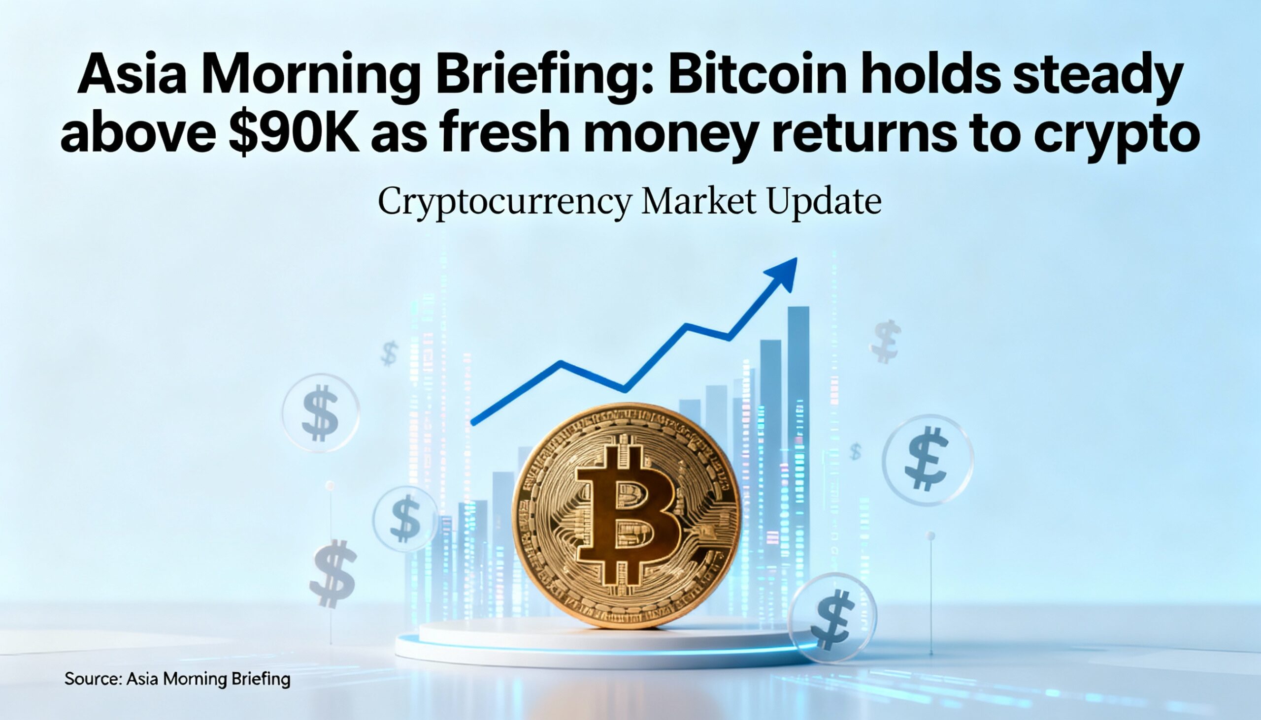 Asia Morning Briefing: Bitcoin holds above $90K with fresh inflows lifting crypto markets