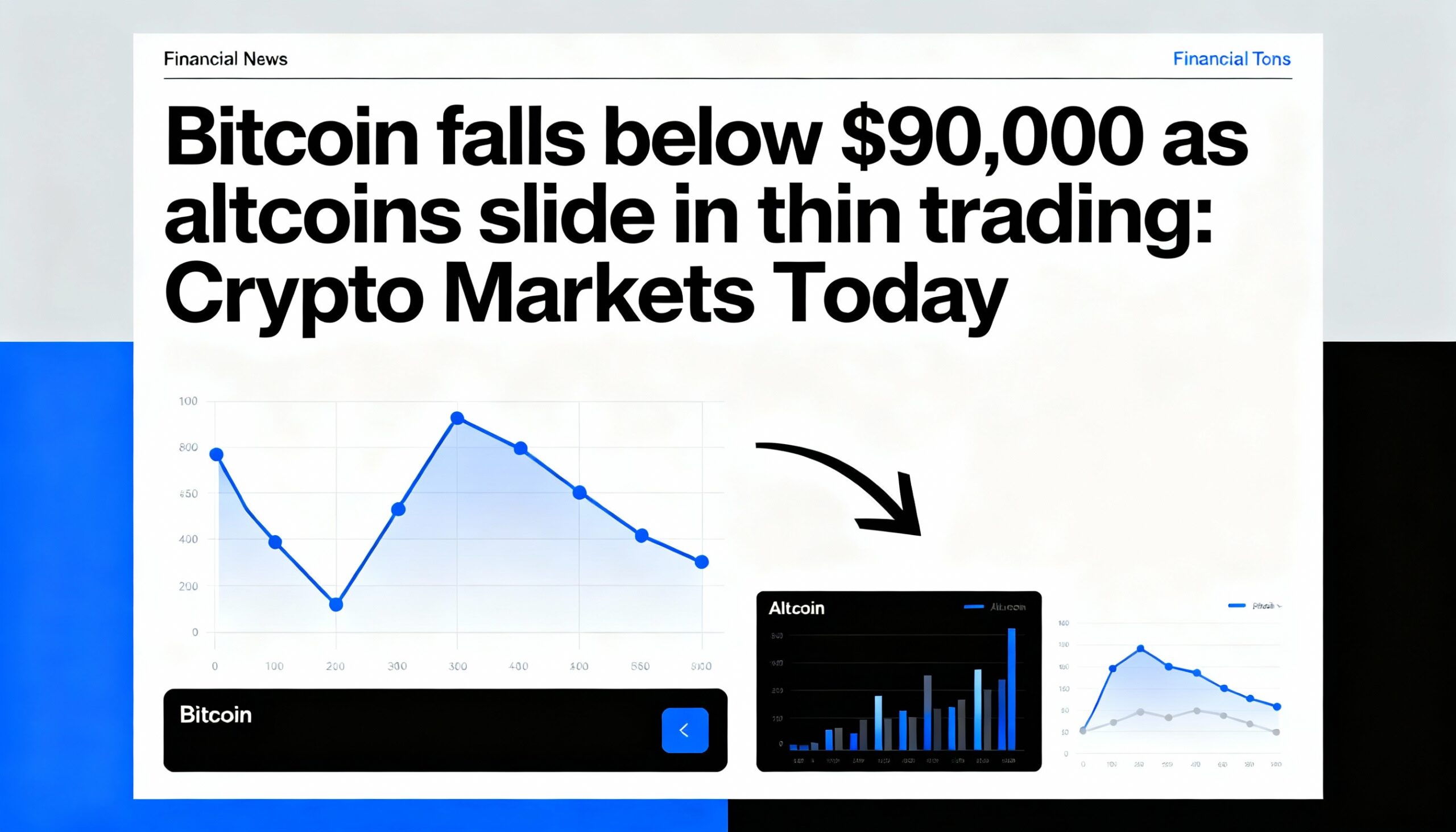 BTC falls under $90,000 with altcoins retreating amid subdued market activity: Crypto Markets Today