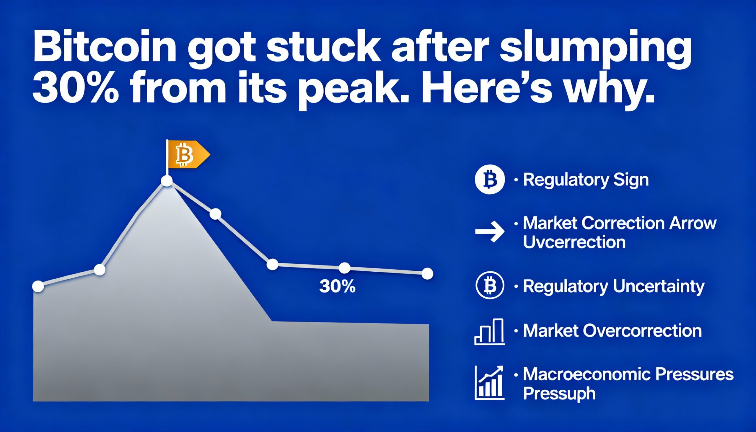 Bitcoin’s rally has lost steam following a 30% pullback. Here’s the reason.