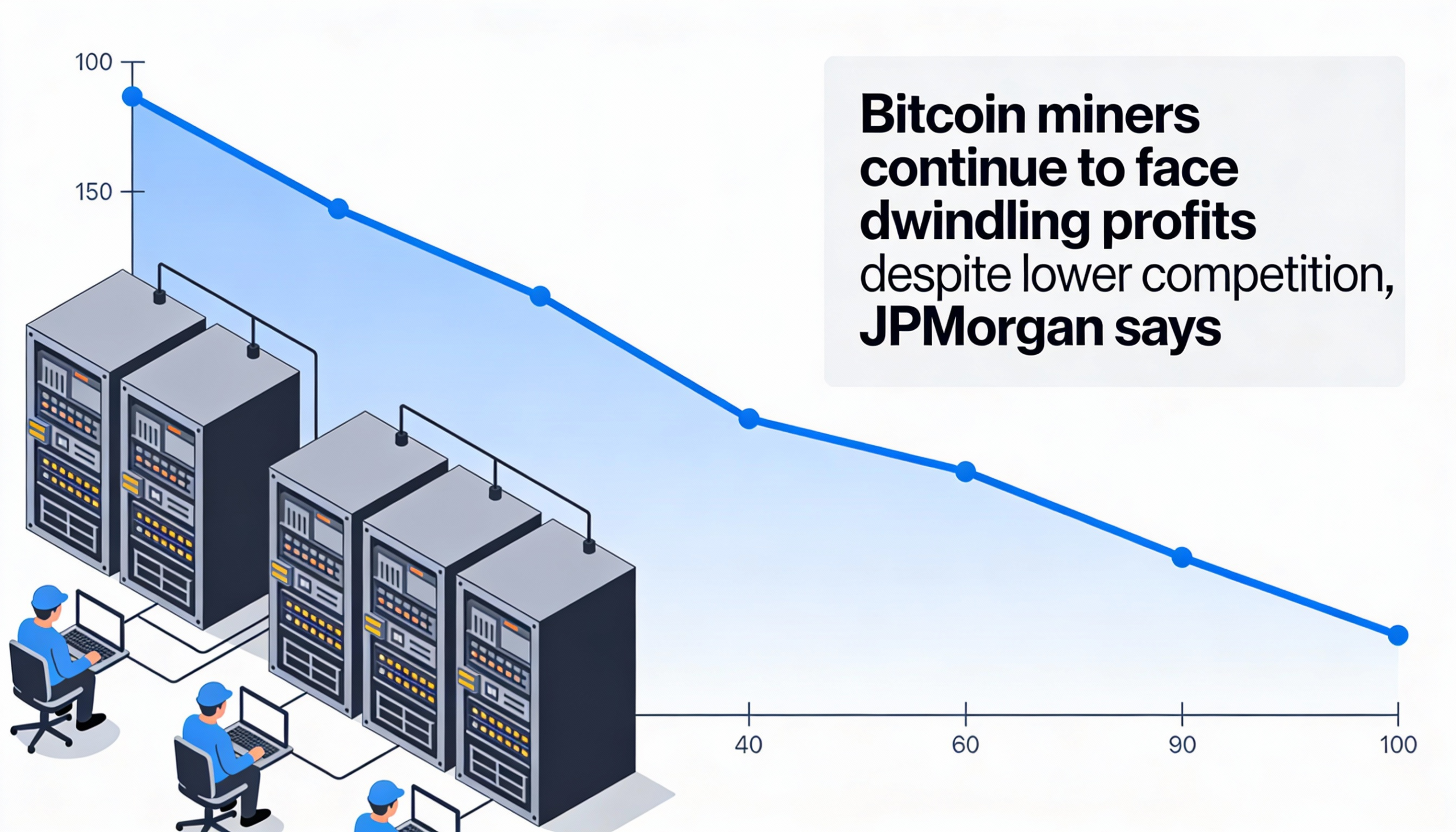 Bitcoin Mining Margins Remain Under Pressure Despite Lower Rivalry, Says JPMorgan