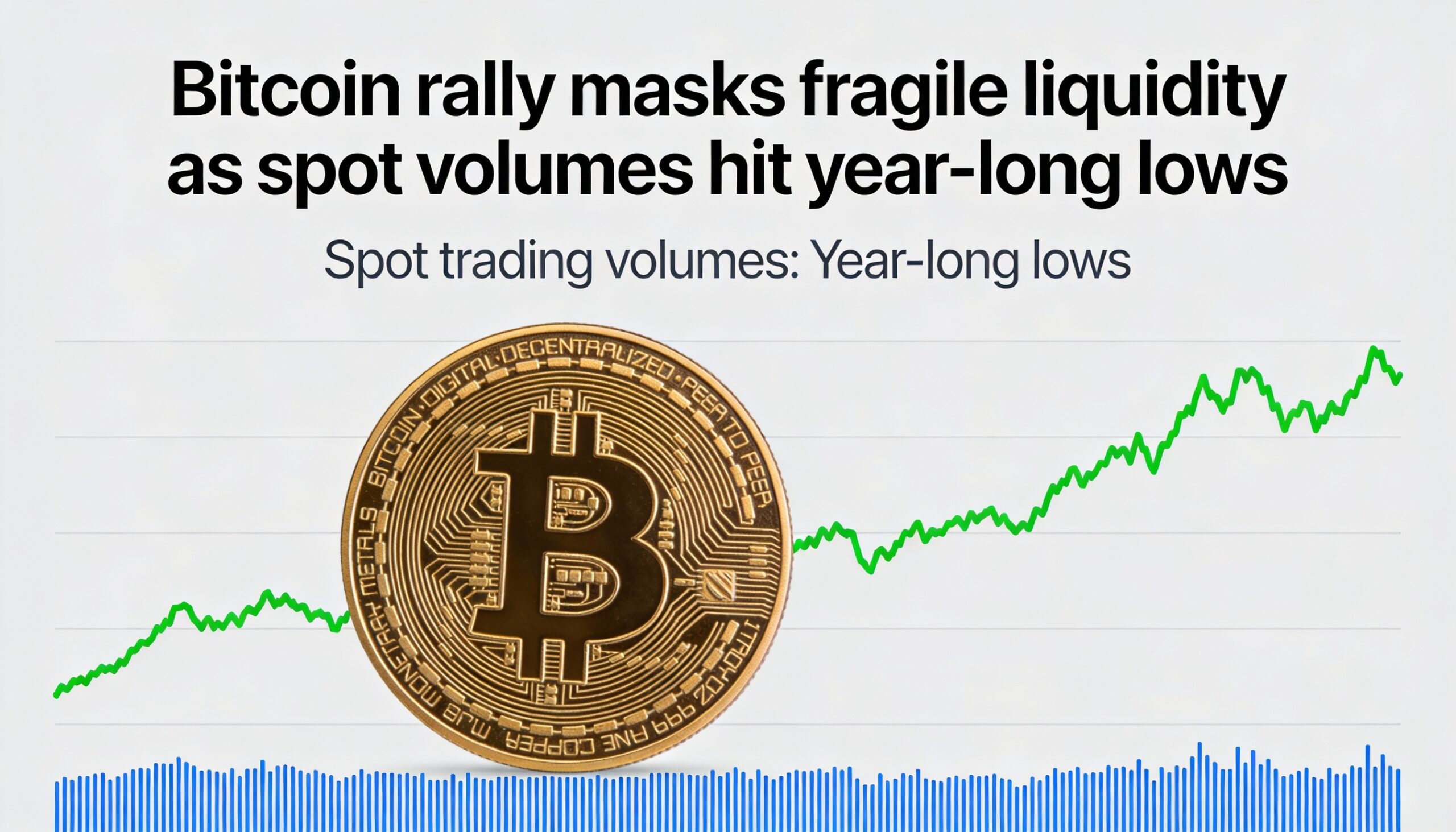 Freepik  Bitcoin Rally Masks Fragile Liquidity As Spot Volu  26069
