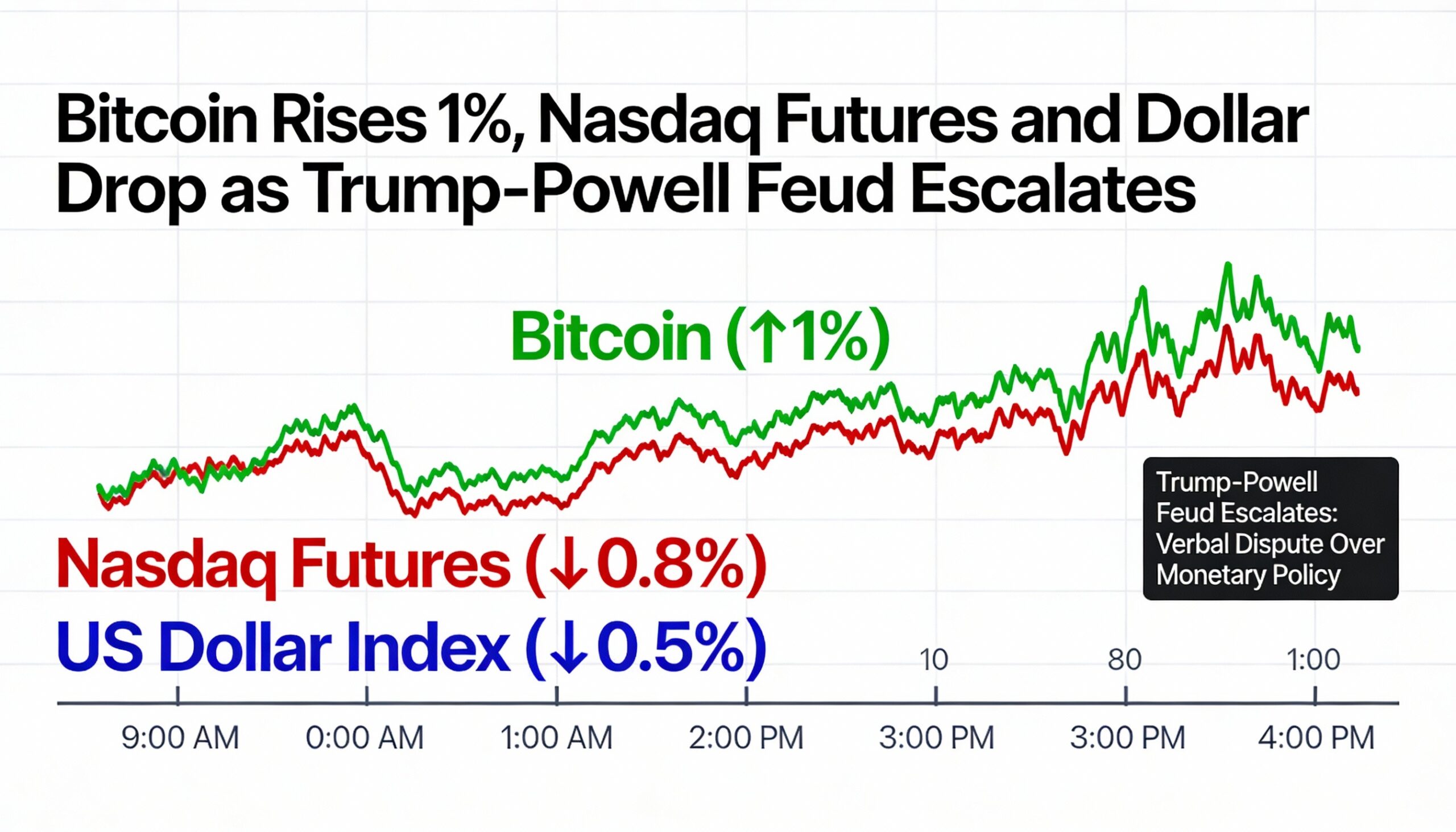 Freepik  Bitcoin Rises 1 Nasdaq Futures And Dollar Drop As   26201