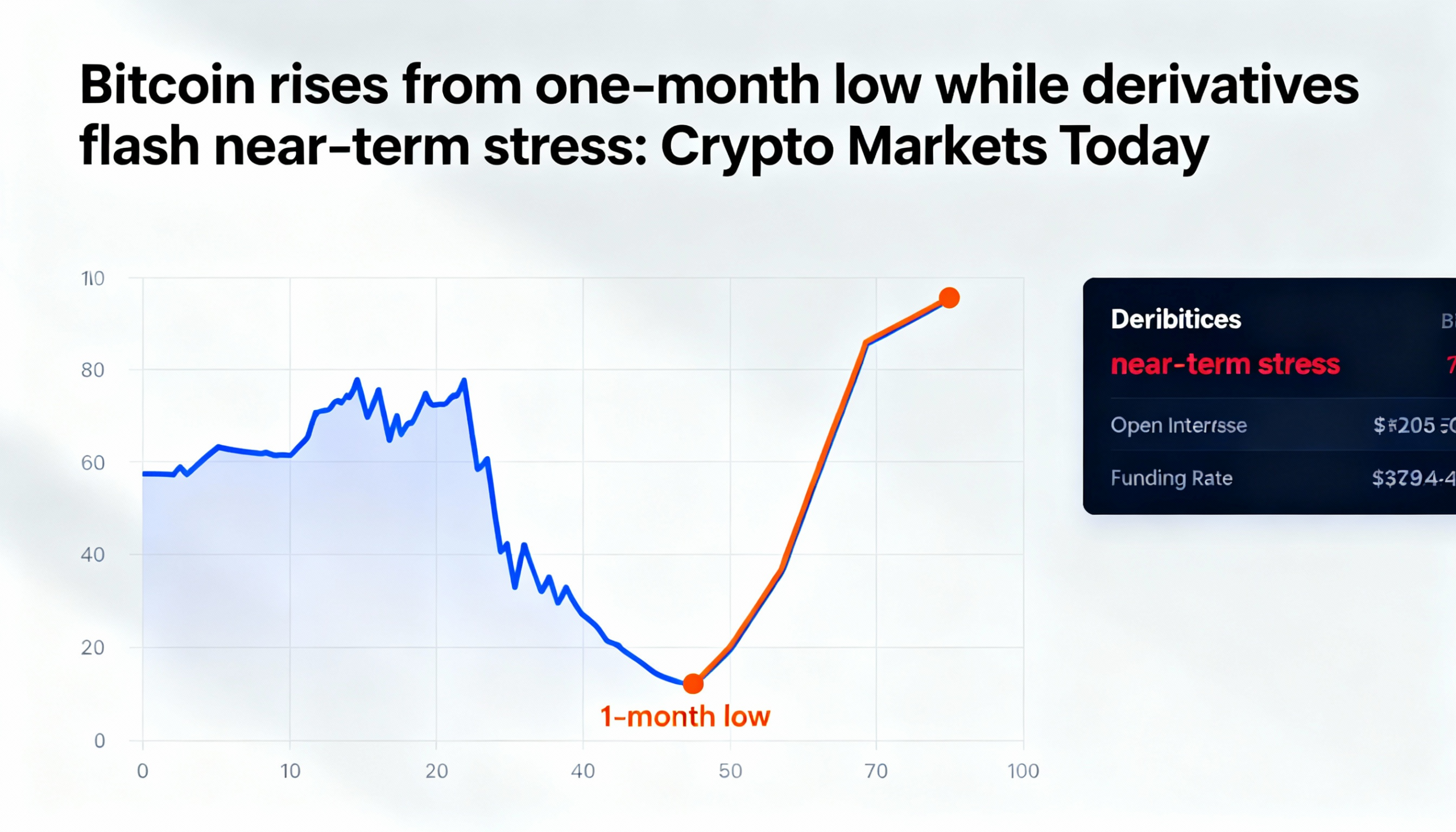 Bitcoin edges higher from one-month low as derivatives flash warning signs: Crypto Markets Today