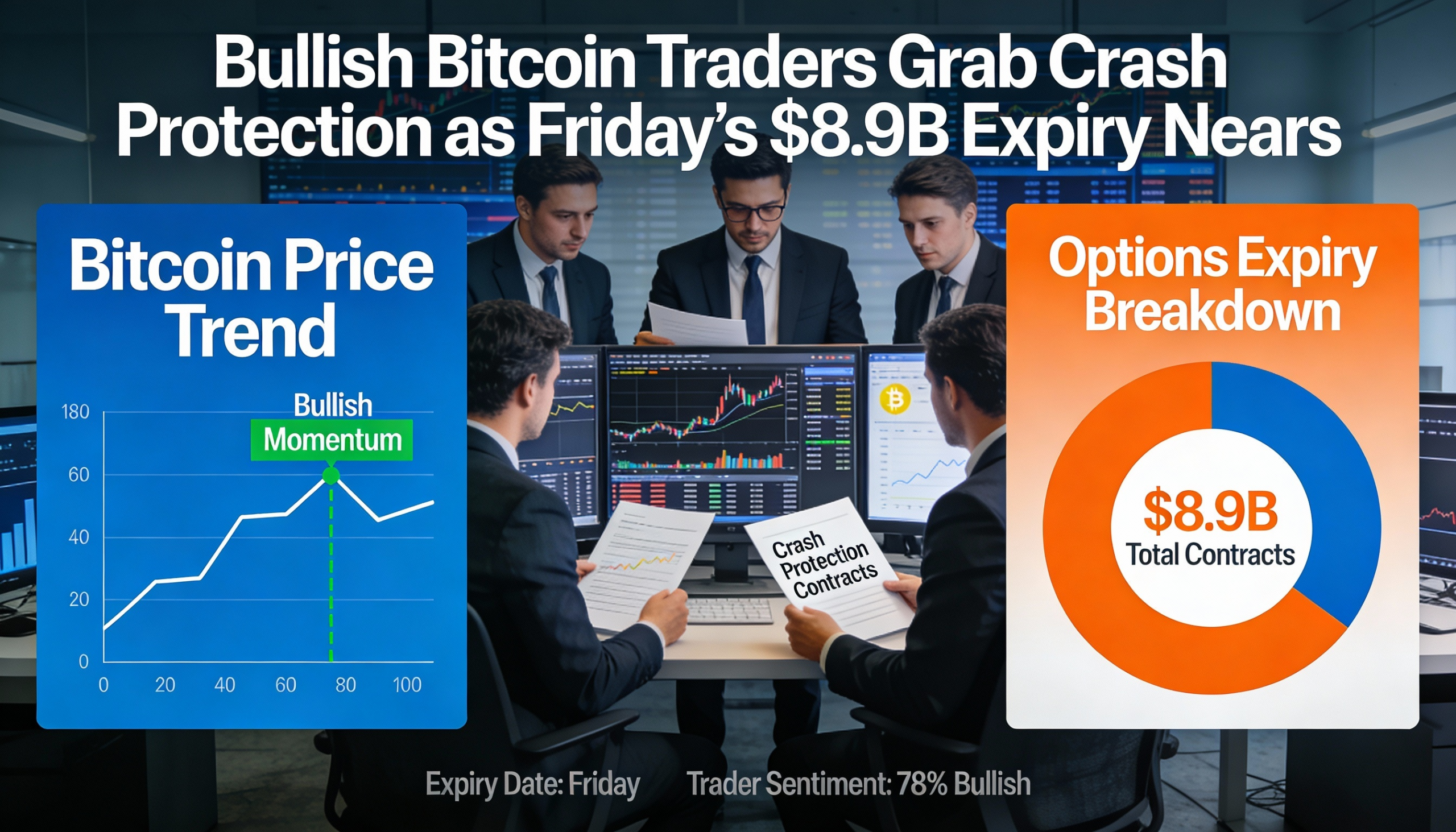 Bitcoin bulls buy crash insurance with $8.9B options expiry looming.