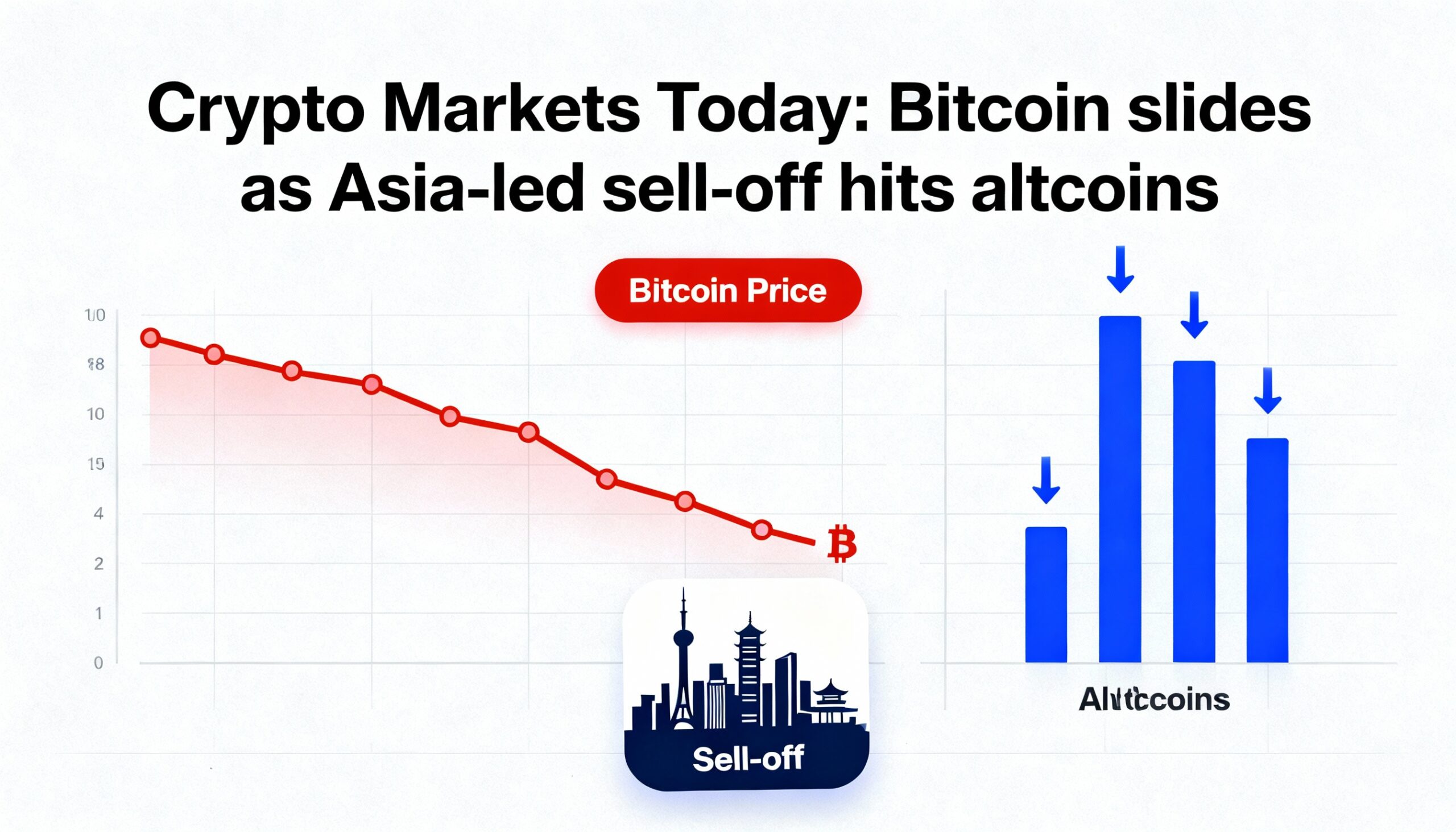 Crypto Wrap: Bitcoin slides while altcoins take a hit in Asia-led sell-off.