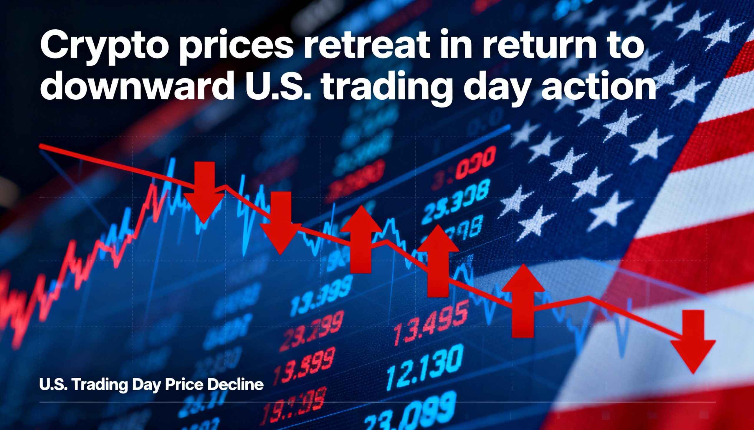 Cryptocurrencies retreat amid a weaker U.S. trading session.