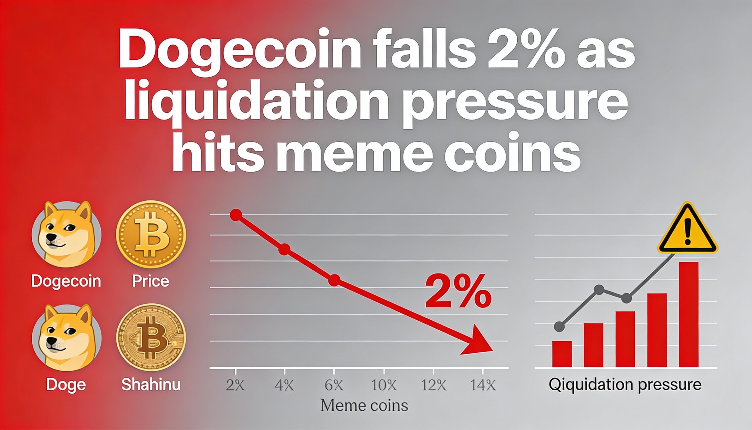 Dogecoin retreats 2% as liquidations accelerate in meme-coin sector