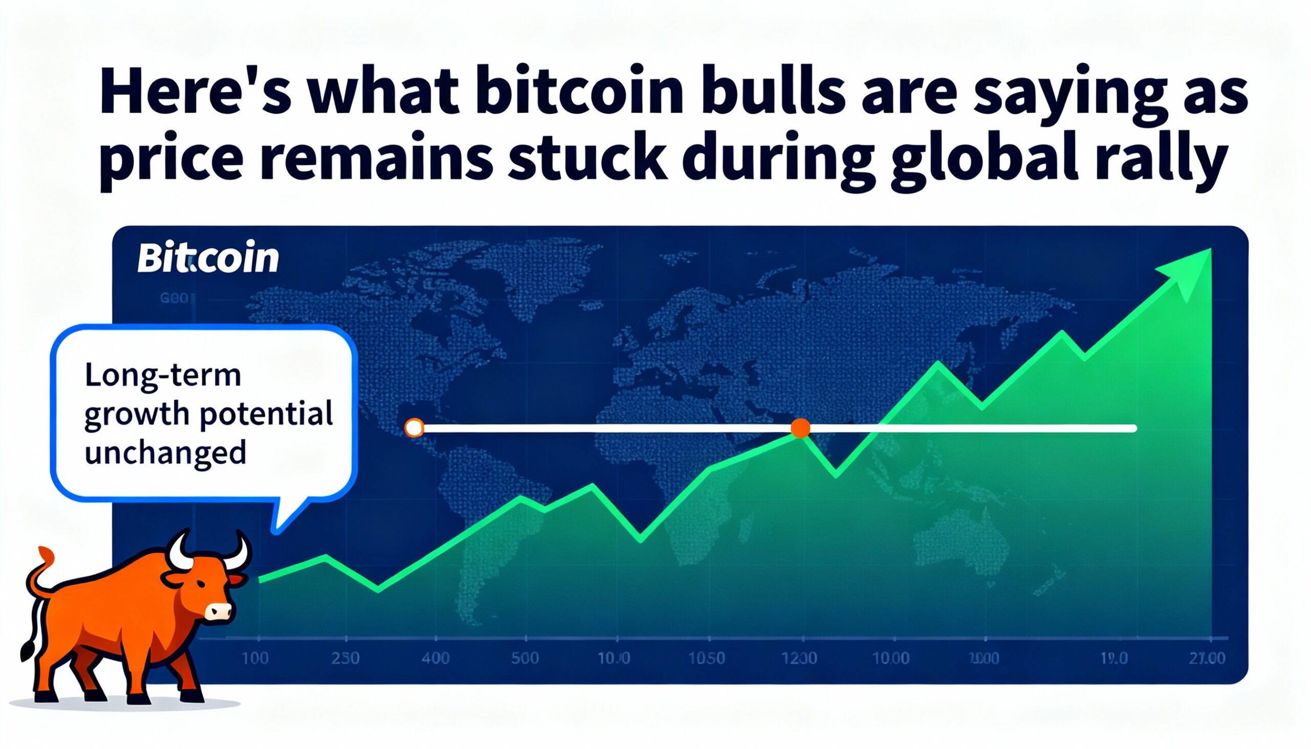 Despite a global rally, Bitcoin remains stuck; here’s the bulls’ take.