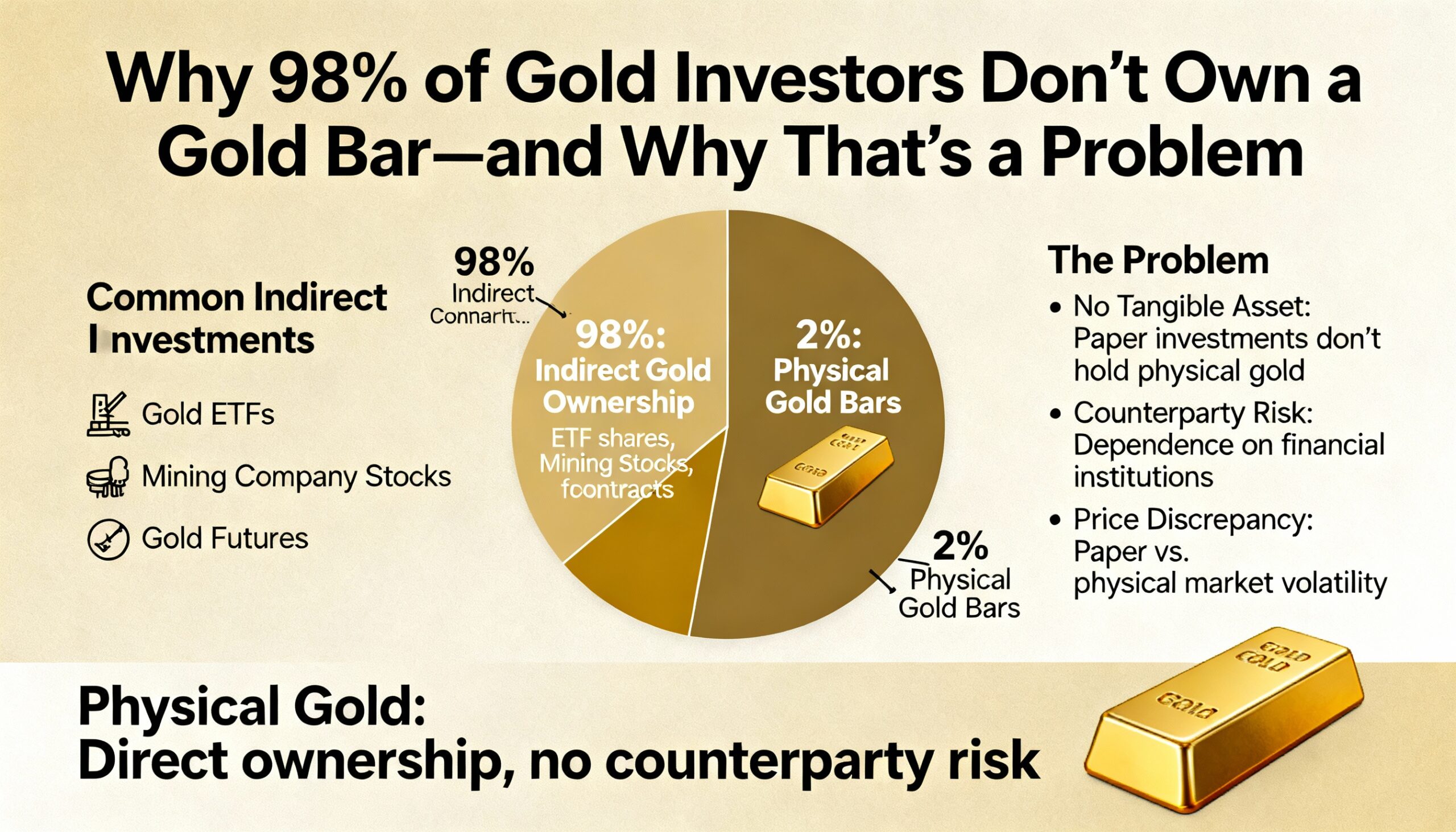 Paper gold dominates: Why 98% of investors don’t hold the real thing