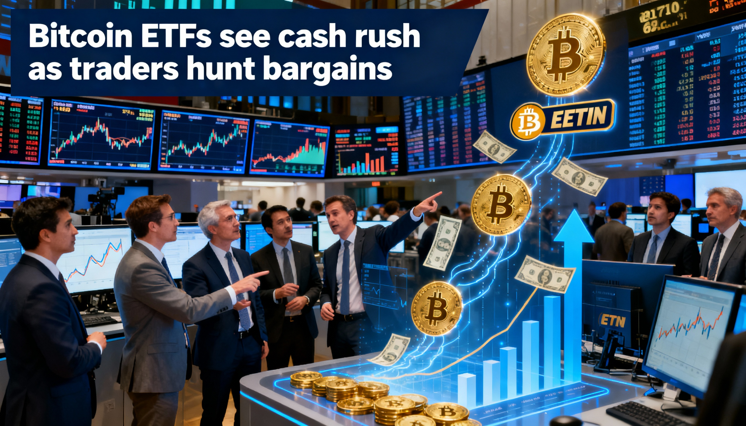 Bitcoin ETF inflows surge as dip buyers step in