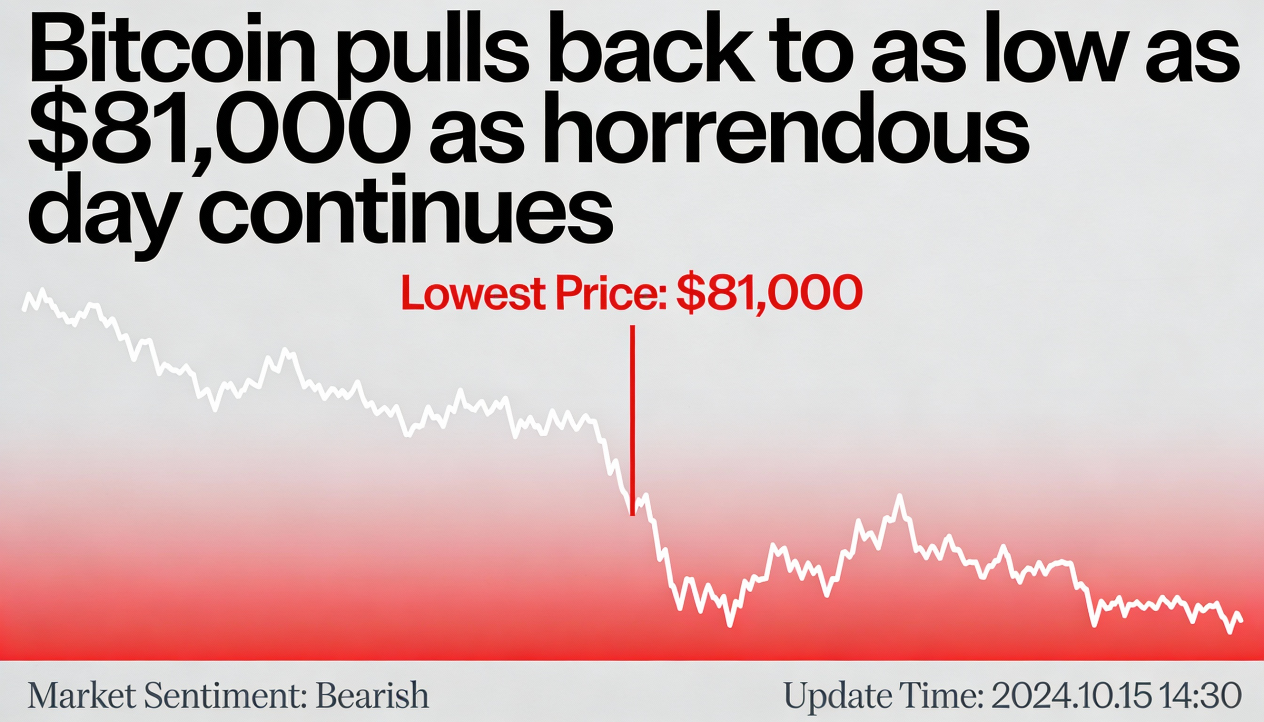 Bitcoin dropped to a low near $81,000 as a punishing day for crypto dragged on.