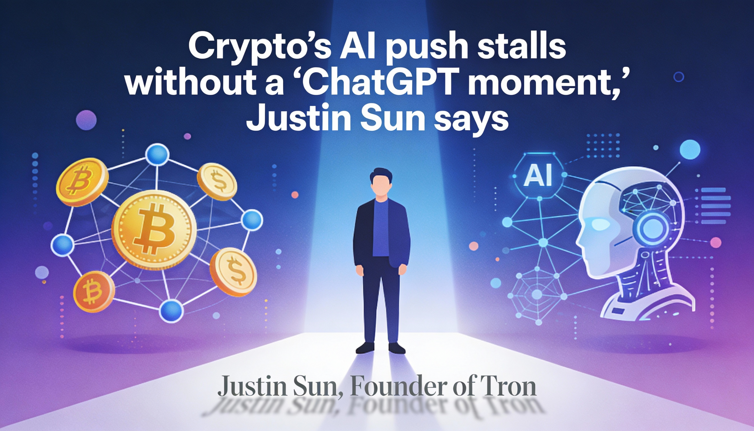 Justin Sun says crypto’s AI momentum won’t accelerate without a ‘ChatGPT moment’