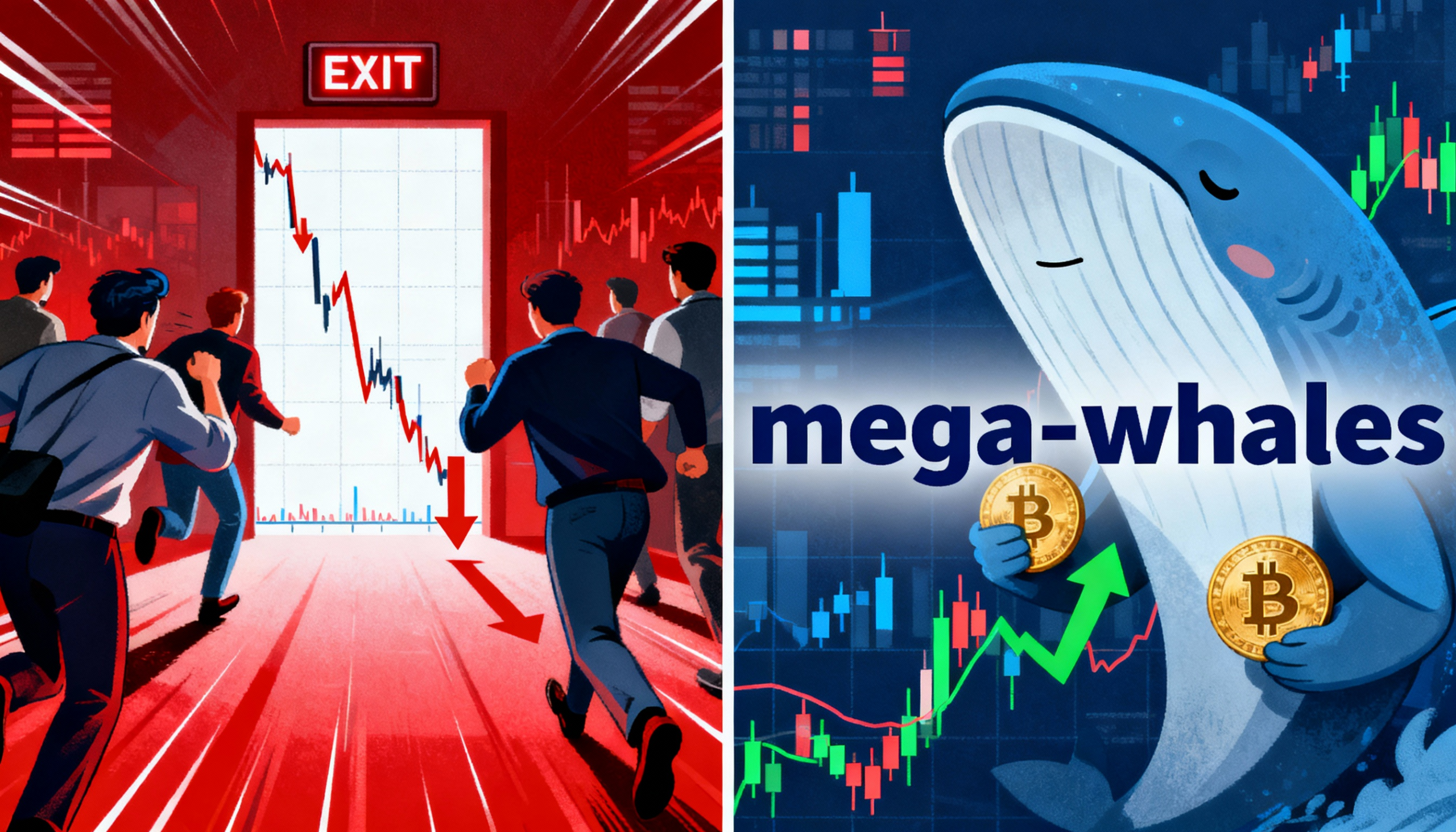 Bitcoin’s selloff is spooking retail traders, but major whales are taking advantage of the lower prices.