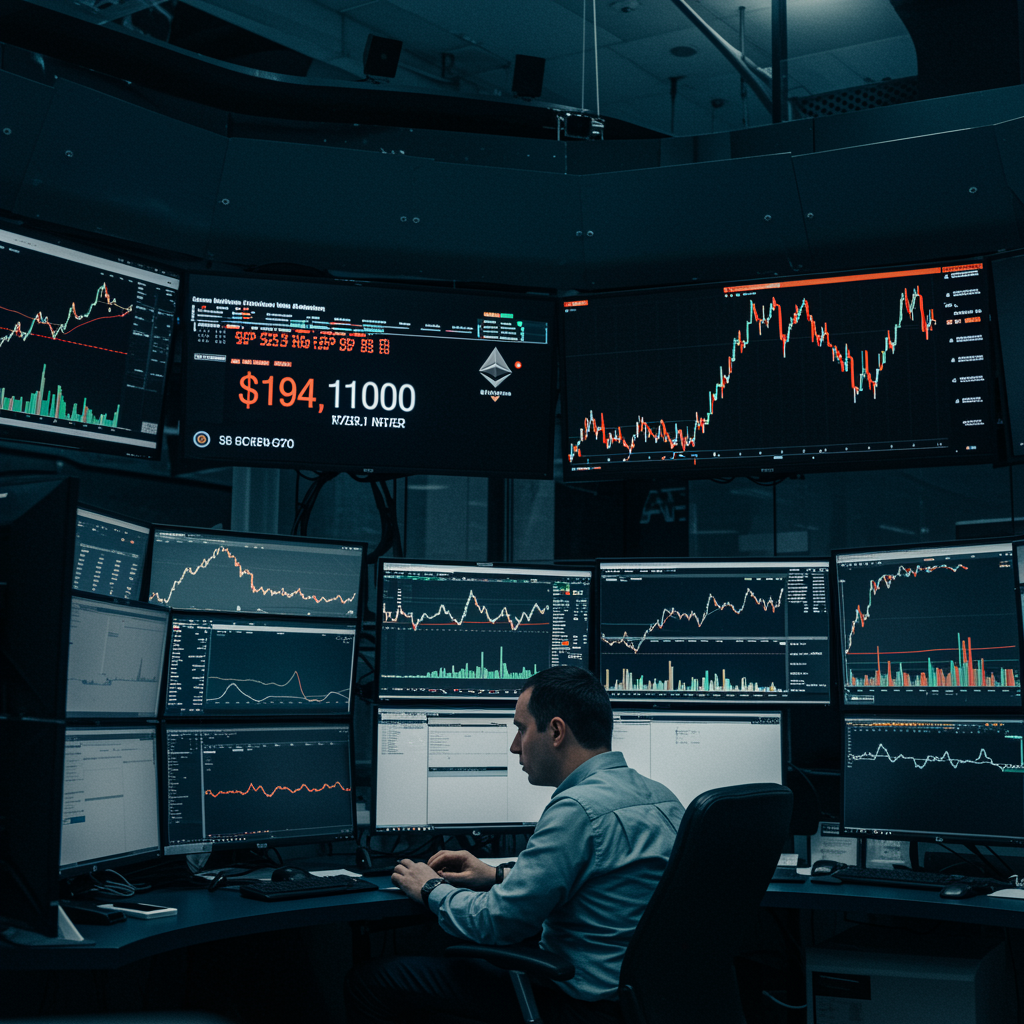 One digital-asset trader is sitting on a $194 million bet that bitcoin and ether will extend their rally.