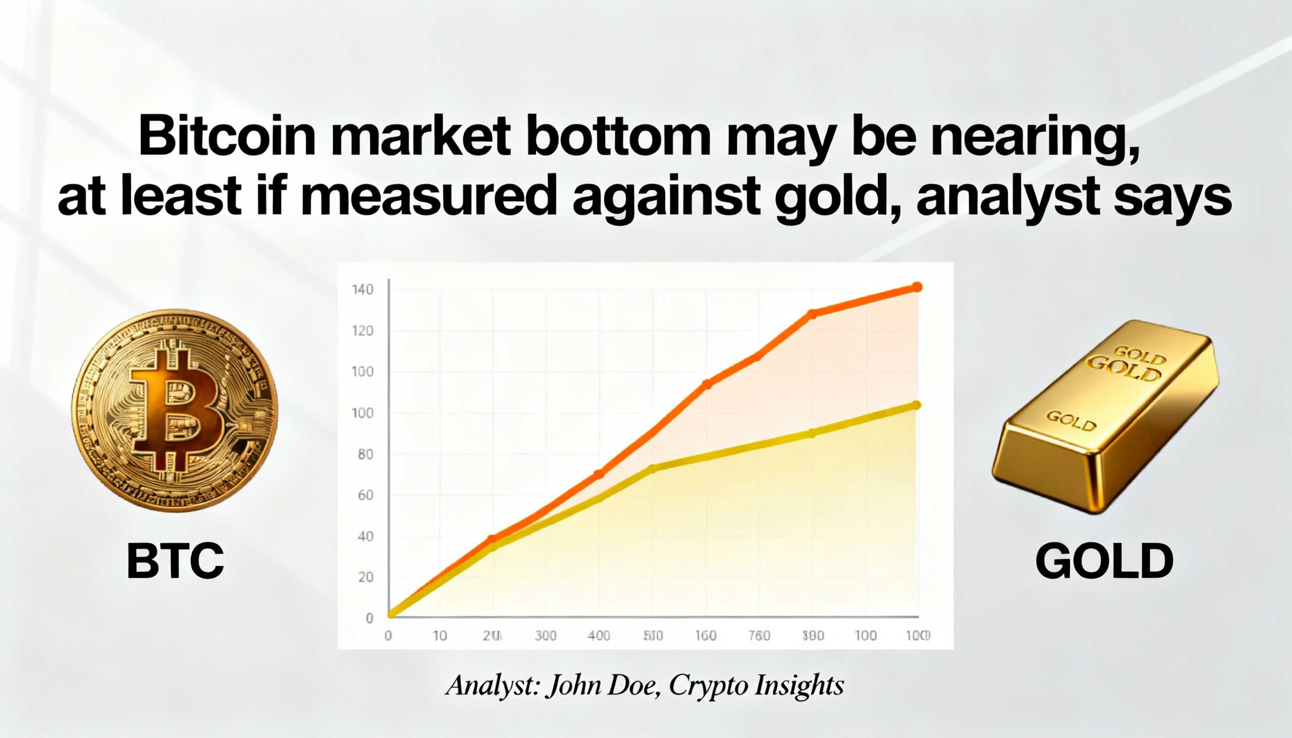 Bitcoin’s downside may be limited if gold comparison signals a bottom, analyst notes