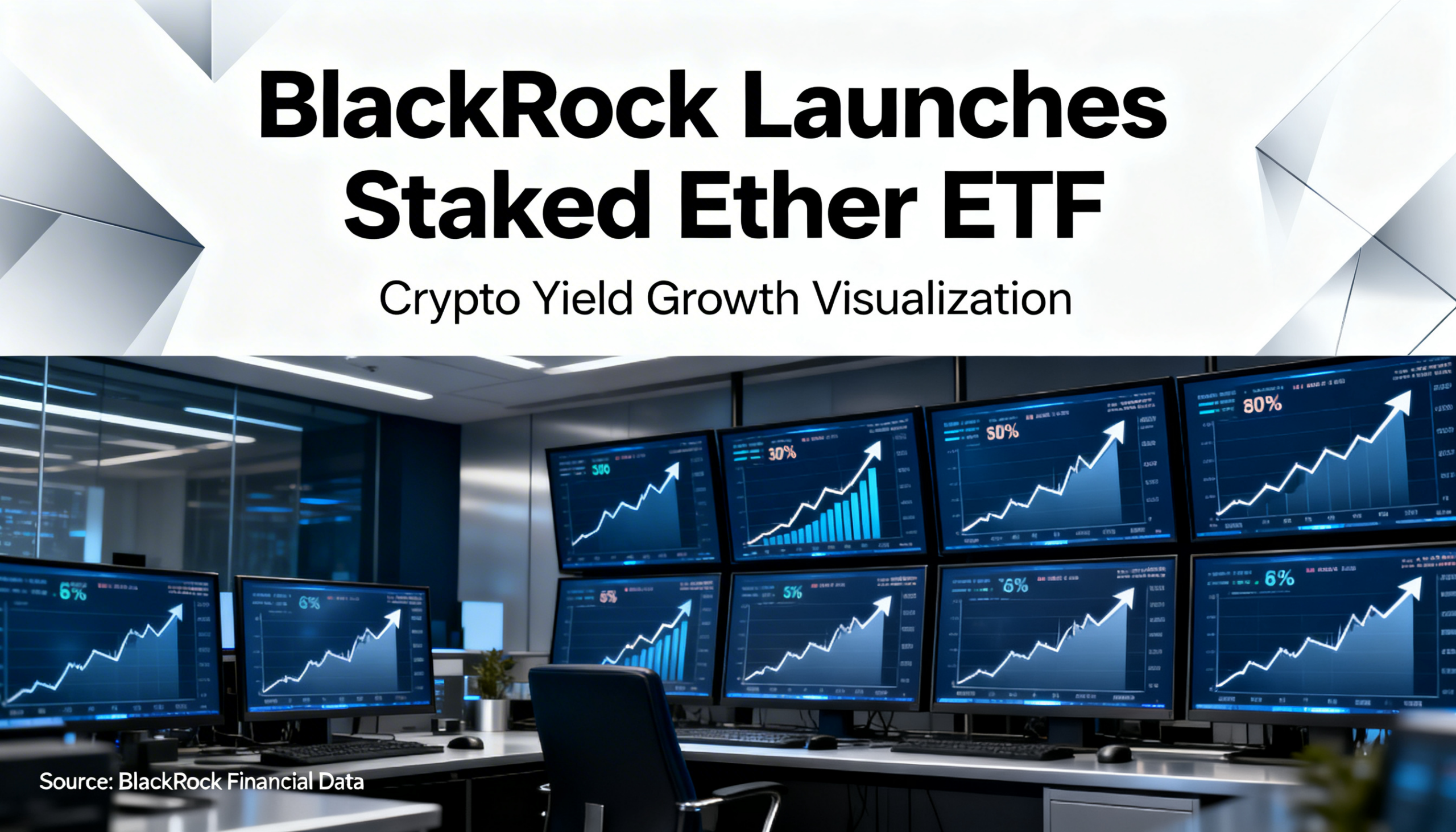 With crypto investors seeking yield, BlackRock unveils its first staked Ether ETF.