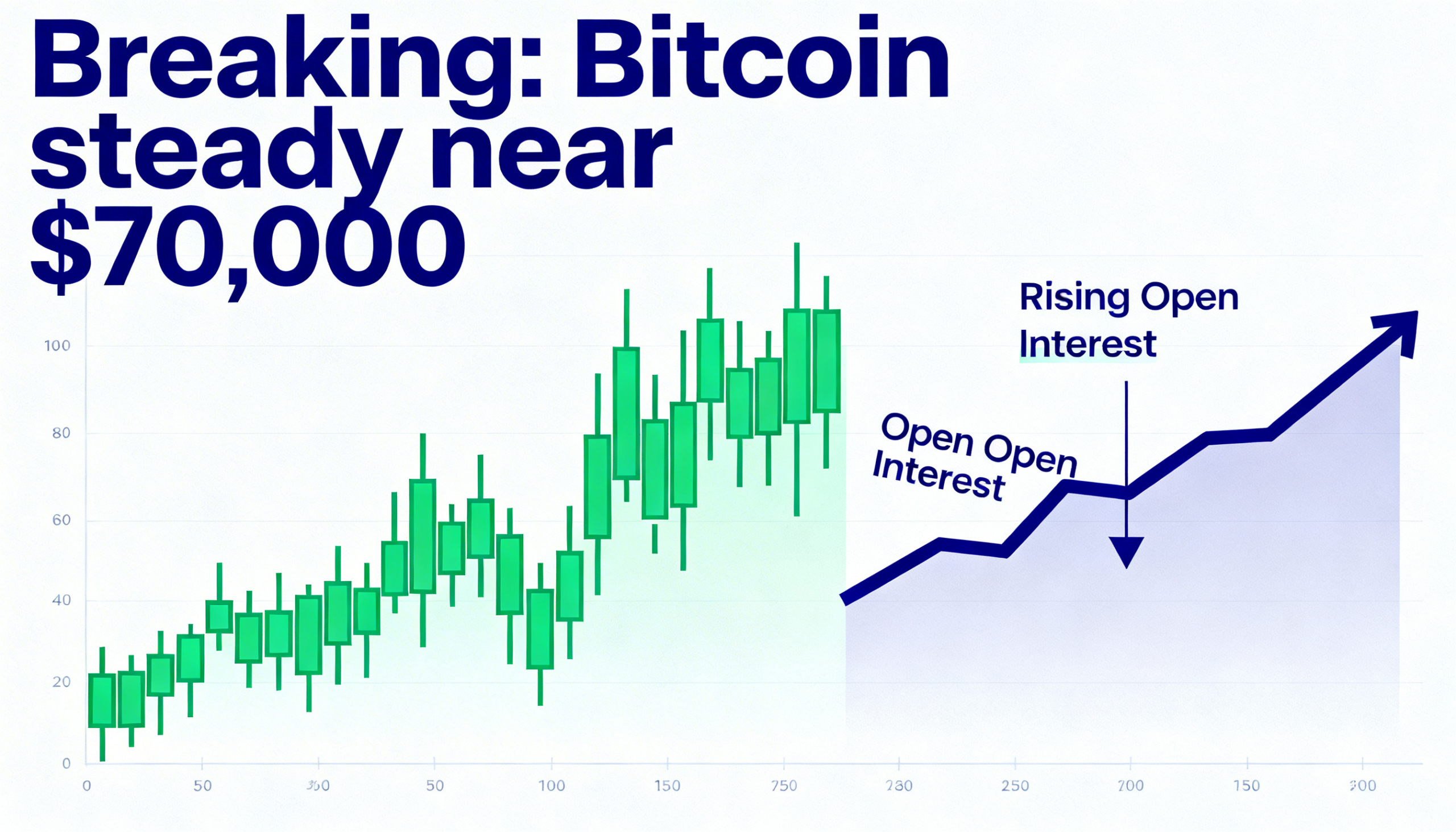 BTC remains near $70K while rising open interest indicates careful, risk-averse bearish activity