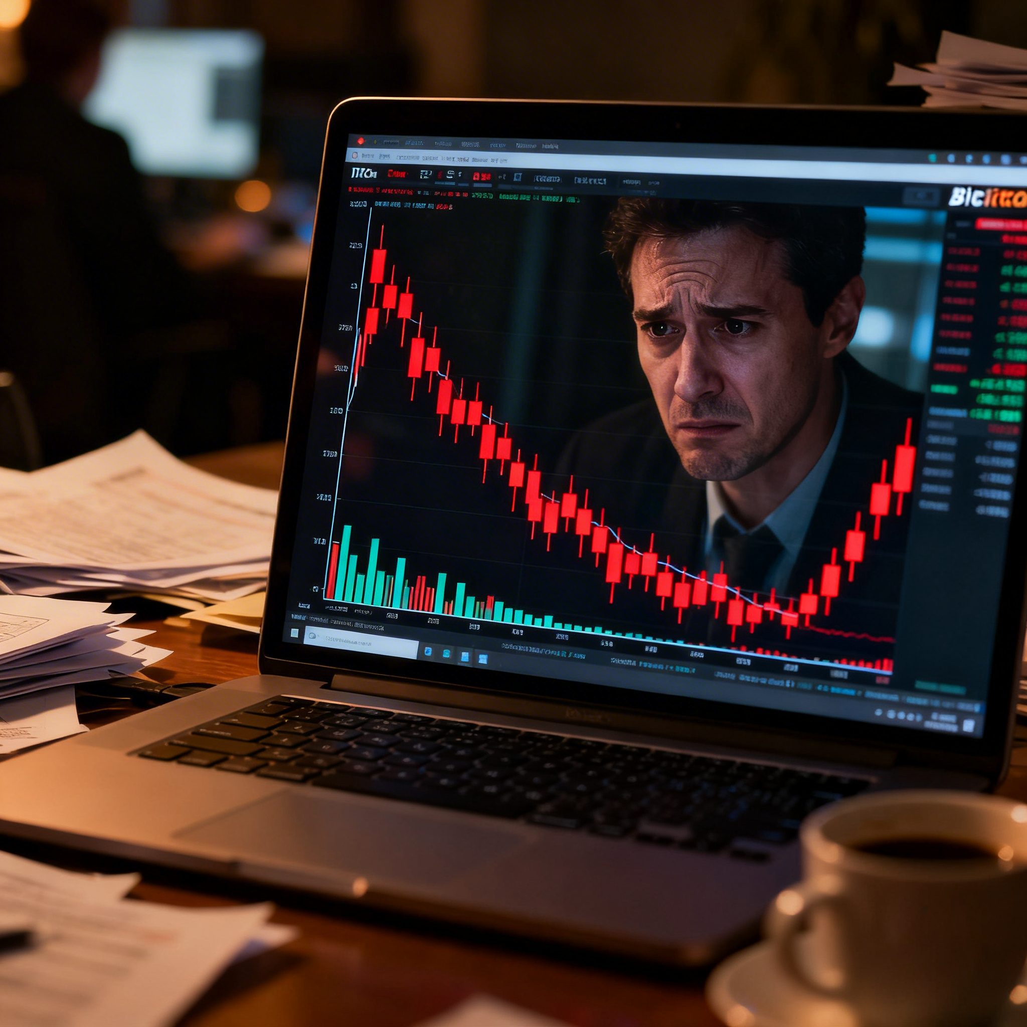 Freepik  Closeup Of Bitcoin Chart On Laptop Screen Shrinkin  90074