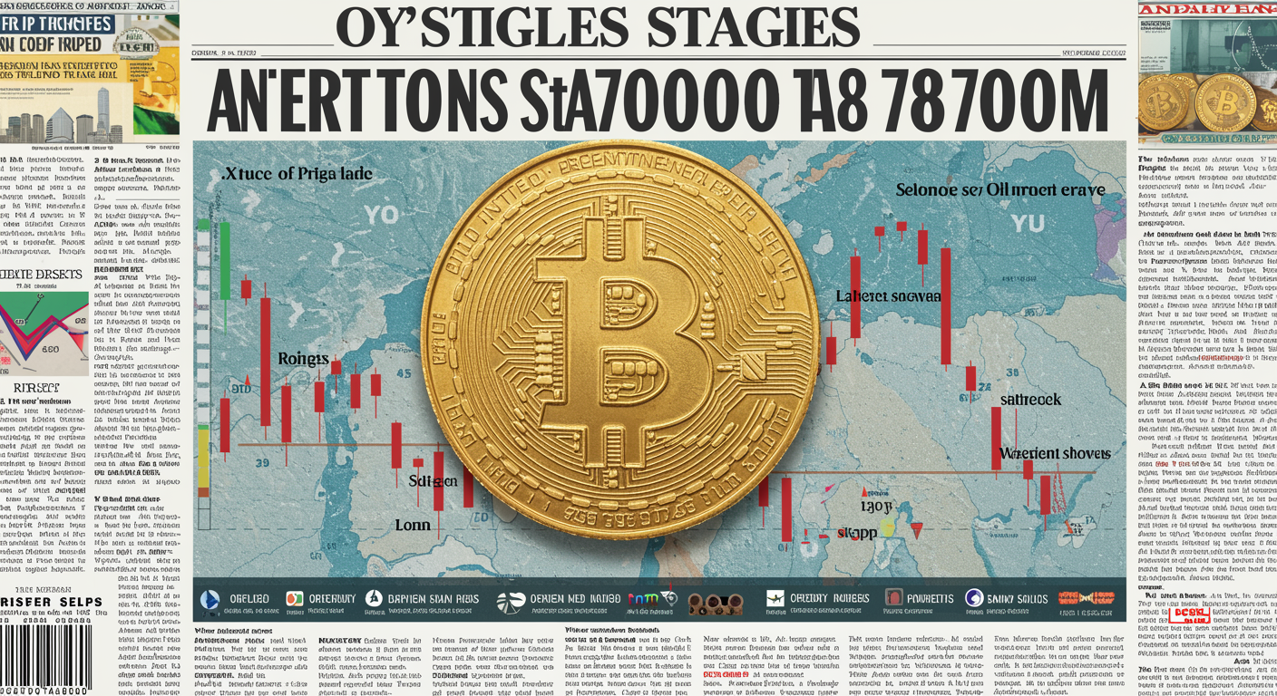 BTC holds firm at $70,000 as spikes in oil prices and credit worries drive stocks down.