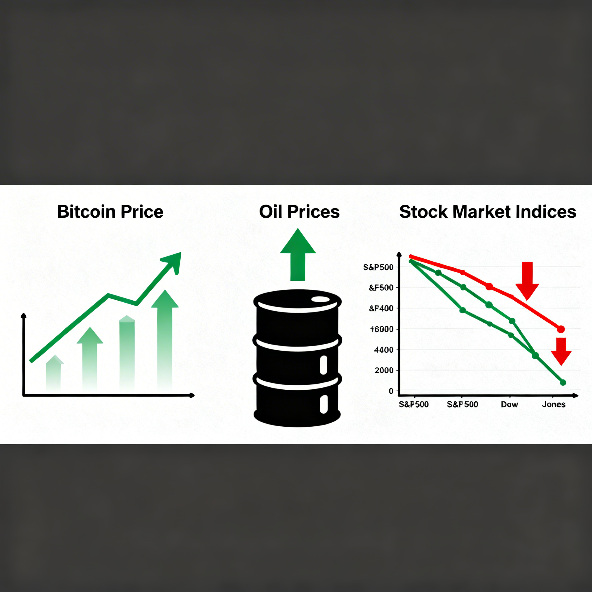 Bitcoin Moves Up as Oil Rallies and Equities Turn Lower
