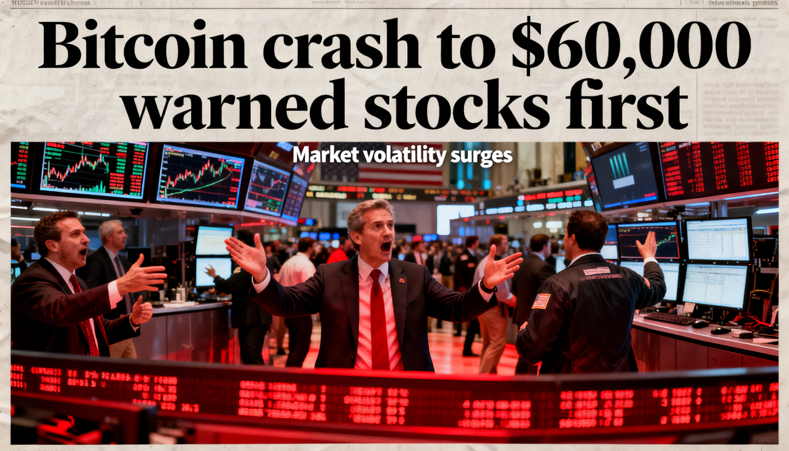 The slide to $60,000 in bitcoin came first — now stocks are echoing the move.