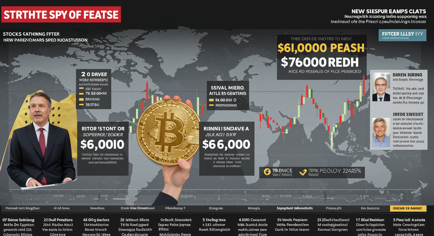 Rising yields push stocks to follow bitcoin’s prior decline to the $60,000 level.