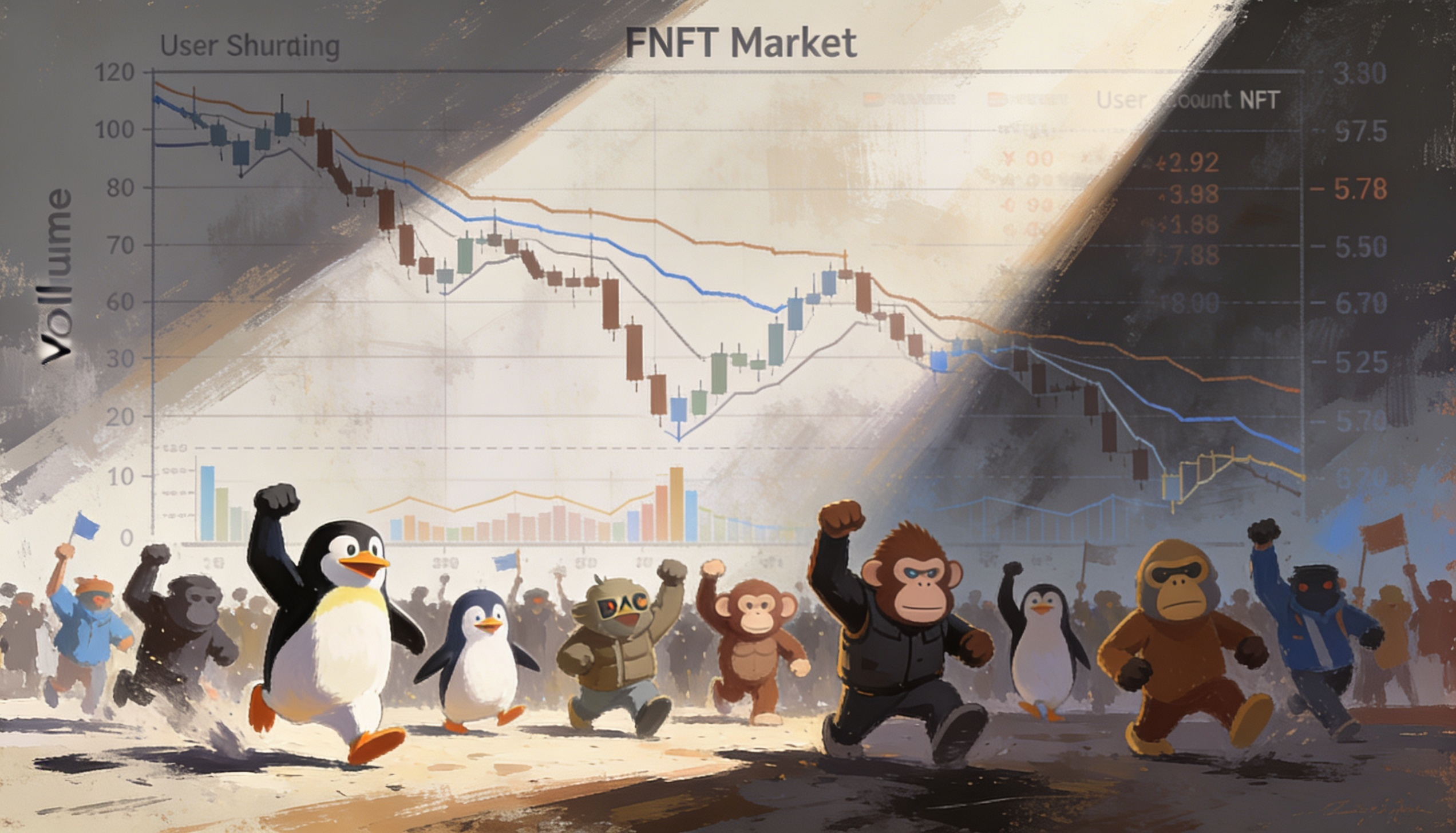 Rally in Pudgy Penguins and BAYC hides weakening NFT market with falling volumes and users
