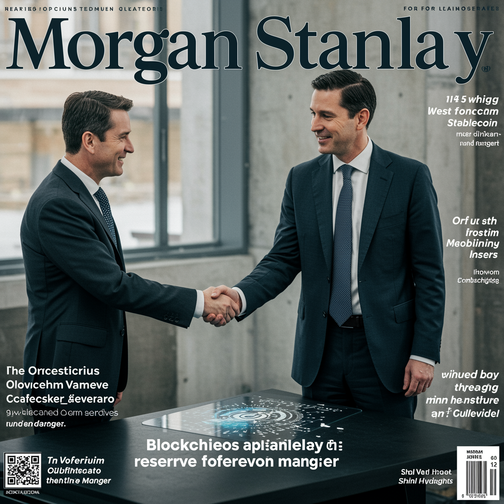 Morgan Stanley is aligning its strategy to become a primary reserve custodian for the stablecoin market.