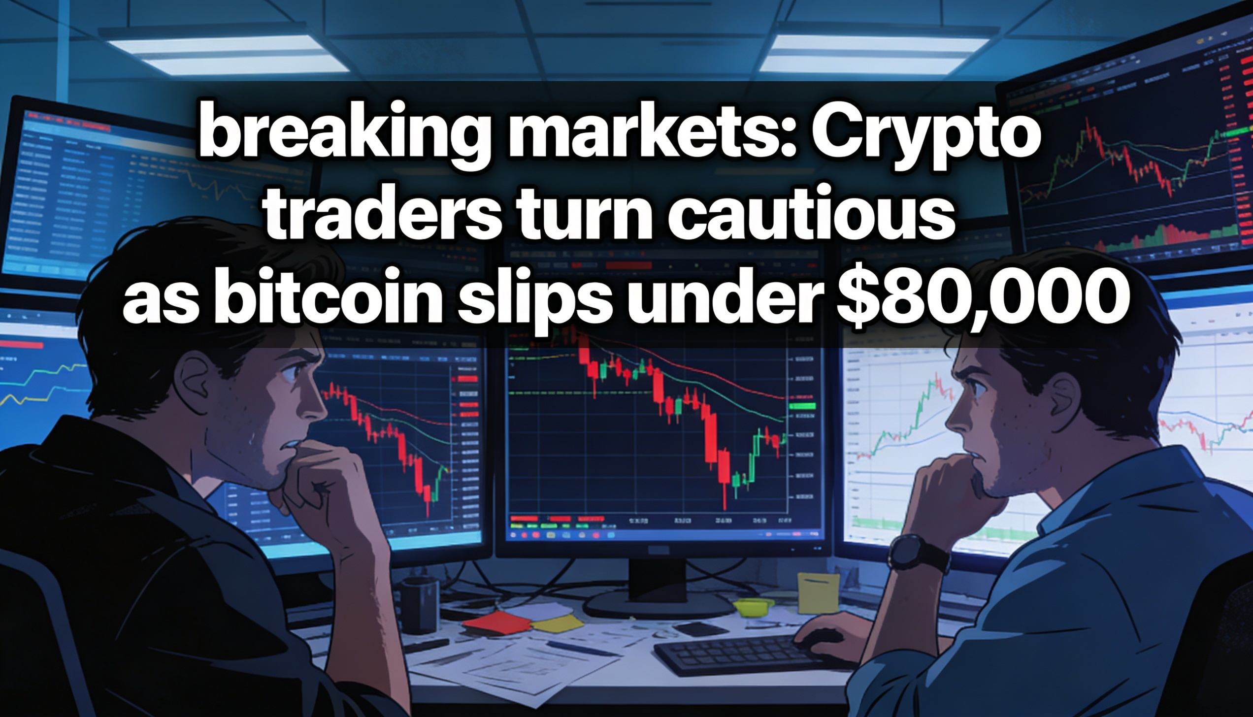 As Bitcoin dips below $80,000 and momentum fades, crypto traders are shifting to a more cautious outlook.