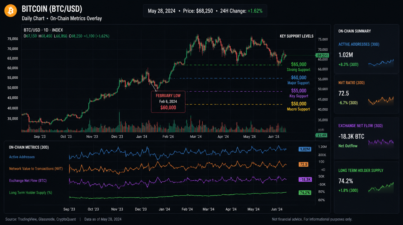 Data suggests the February selloff that sent Bitcoin to $60,000 may have been its bottom.