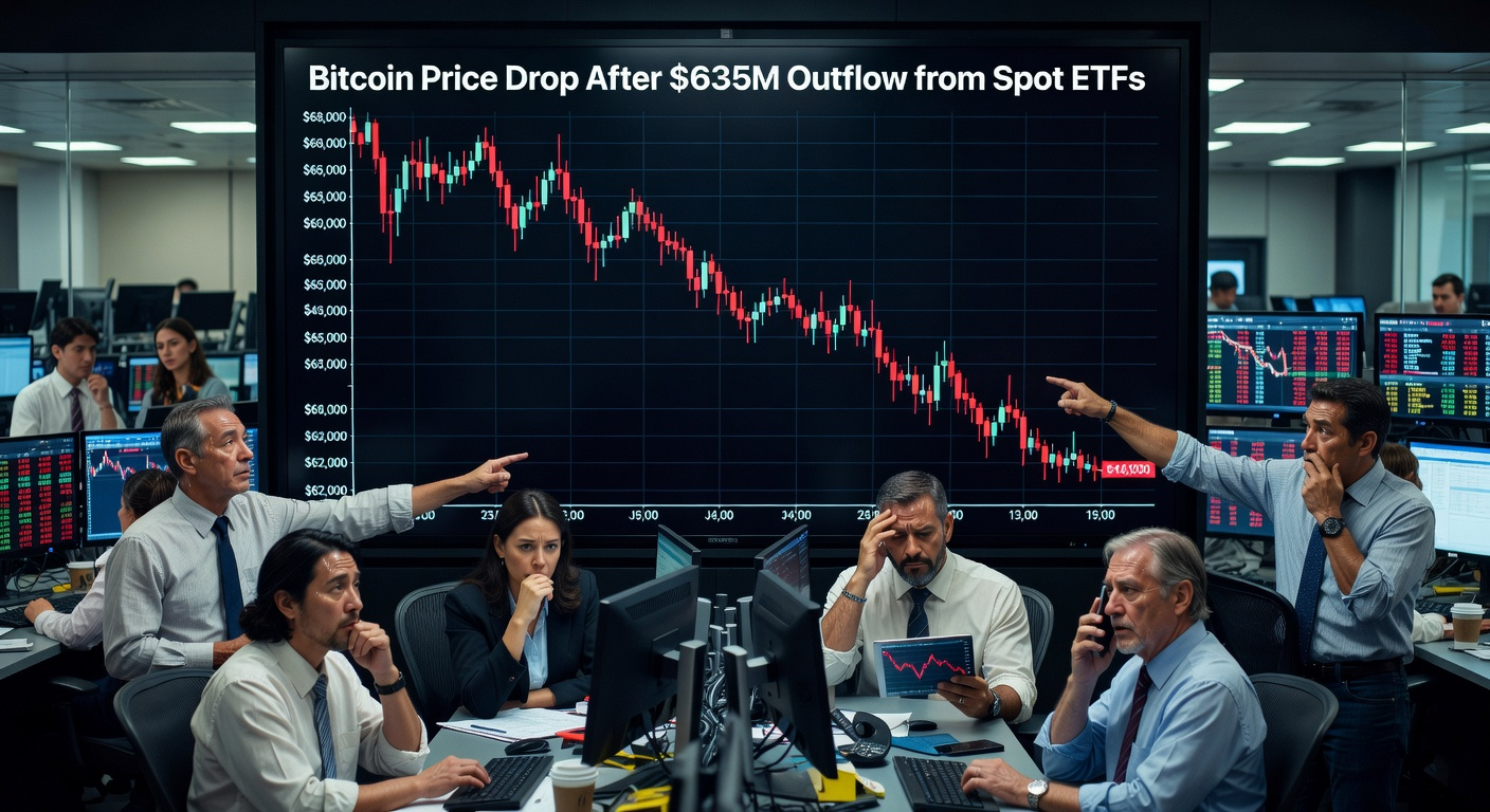 A sharp $635 million exodus from spot bitcoin ETFs highlights changing investor behavior—here’s the impact on price