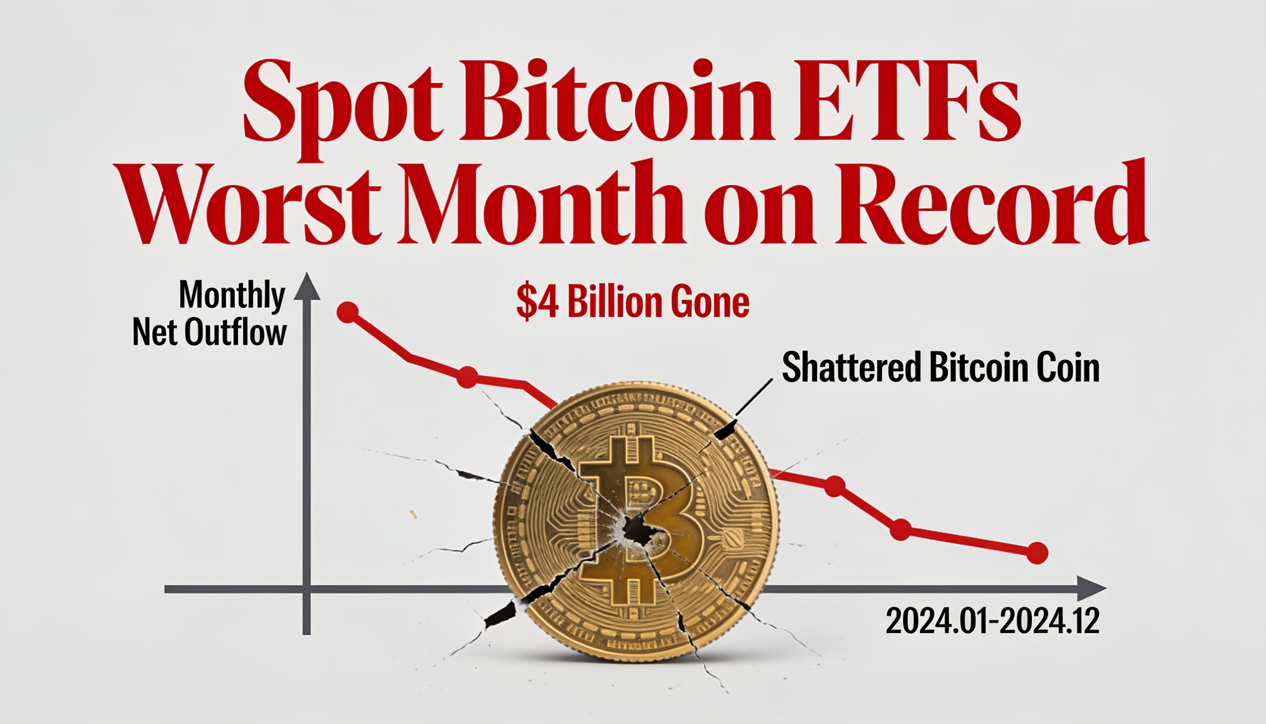 Massive Outflows Push Spot Bitcoin ETFs Toward Worst Month on Record