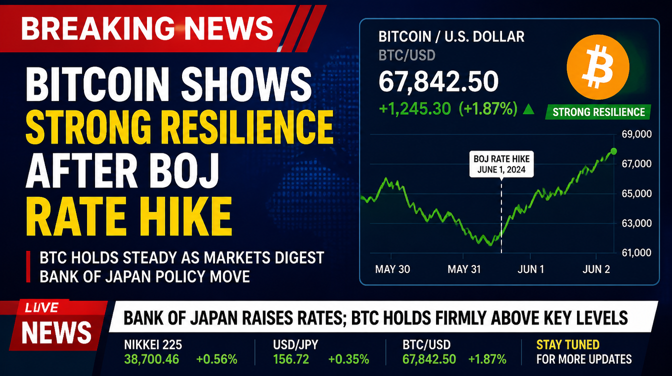 BTC Shrugs Off Japan’s Aggressive Rate Move, But Underlying Risks Linger