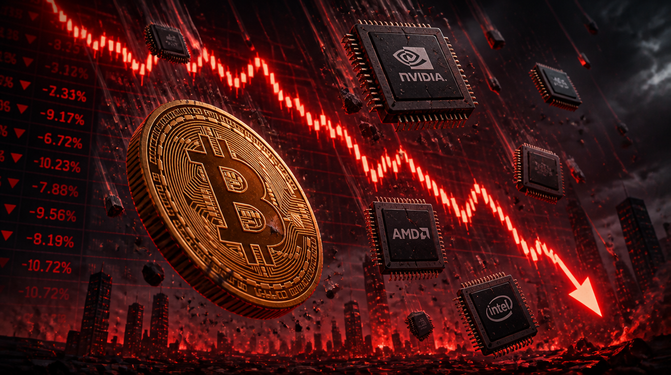 Crypto Weakness Deepens: Bitcoin Falls on Massive ETF Redemptions and Equity Rout