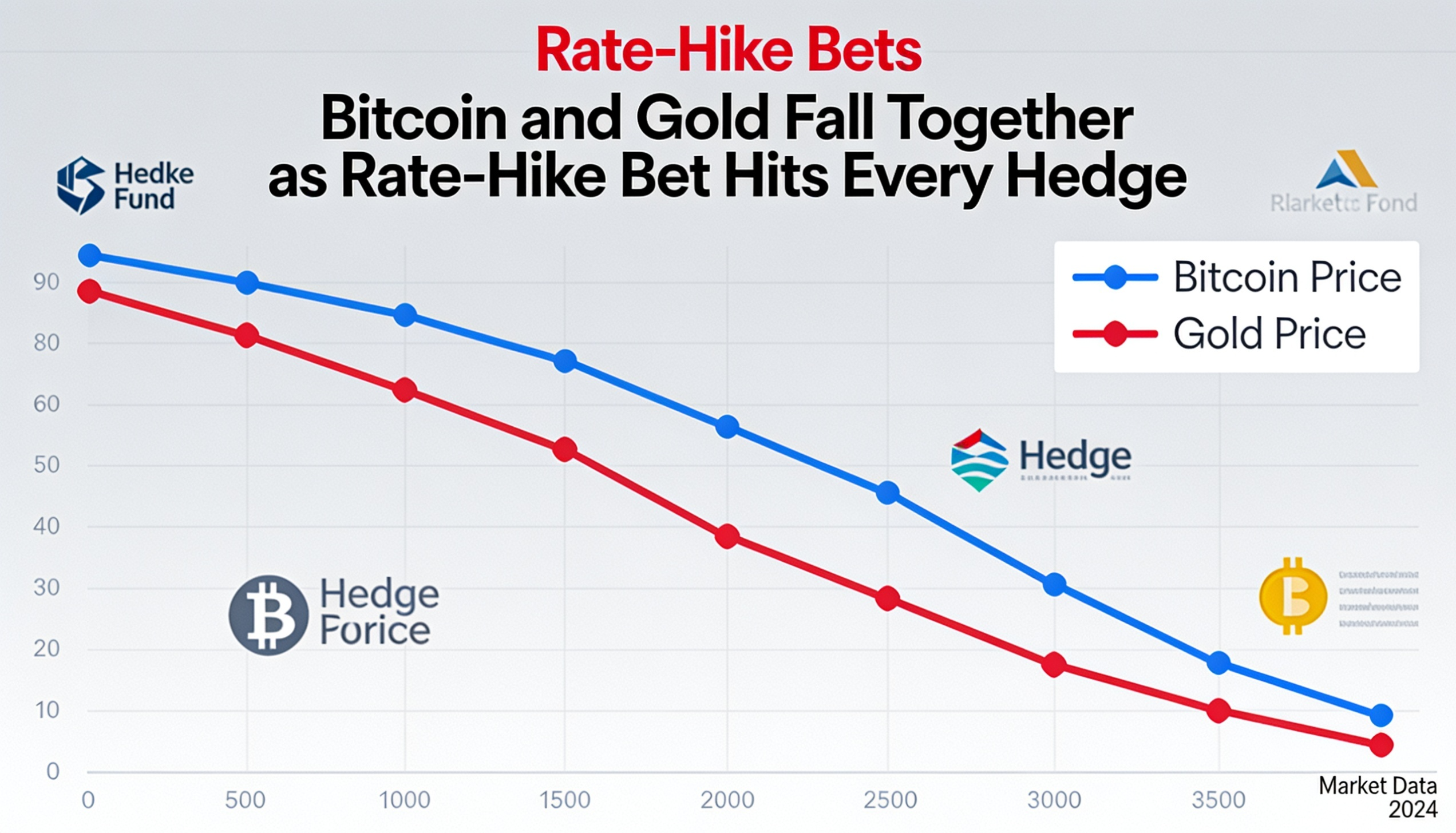 Rate-Hike Bets Shake Markets as Bitcoin and Gold Both Move Lower