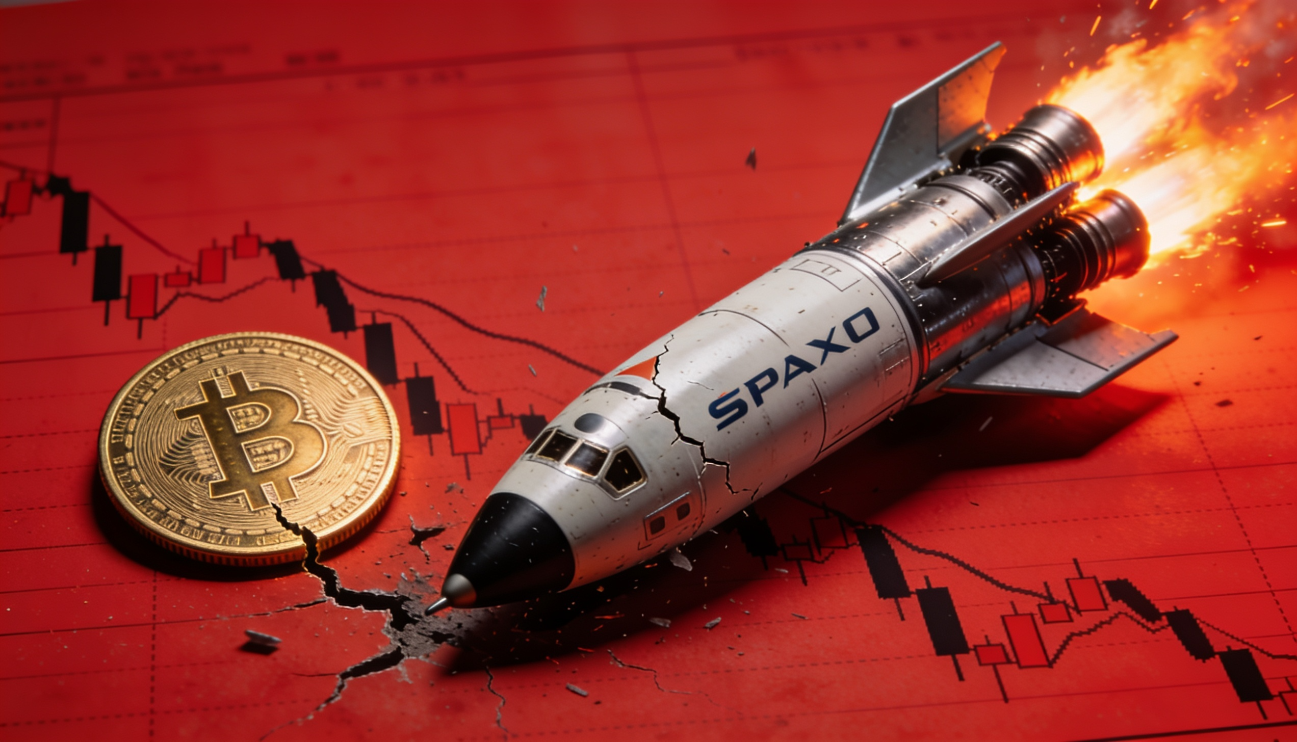 Historic SpaceX Drop Burns $600B, Echoing Nearly Half of Bitcoin’s Worth