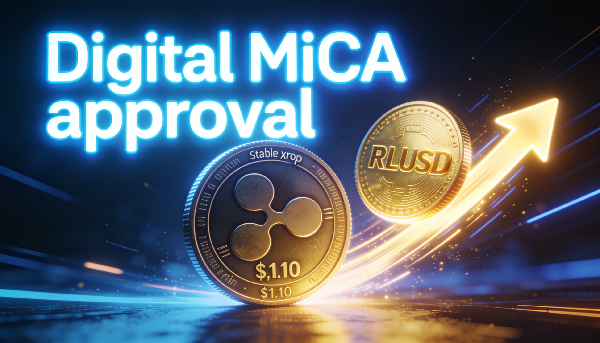 MiCA Approval Fuels RLUSD Momentum While XRP Tests $1.10 Support