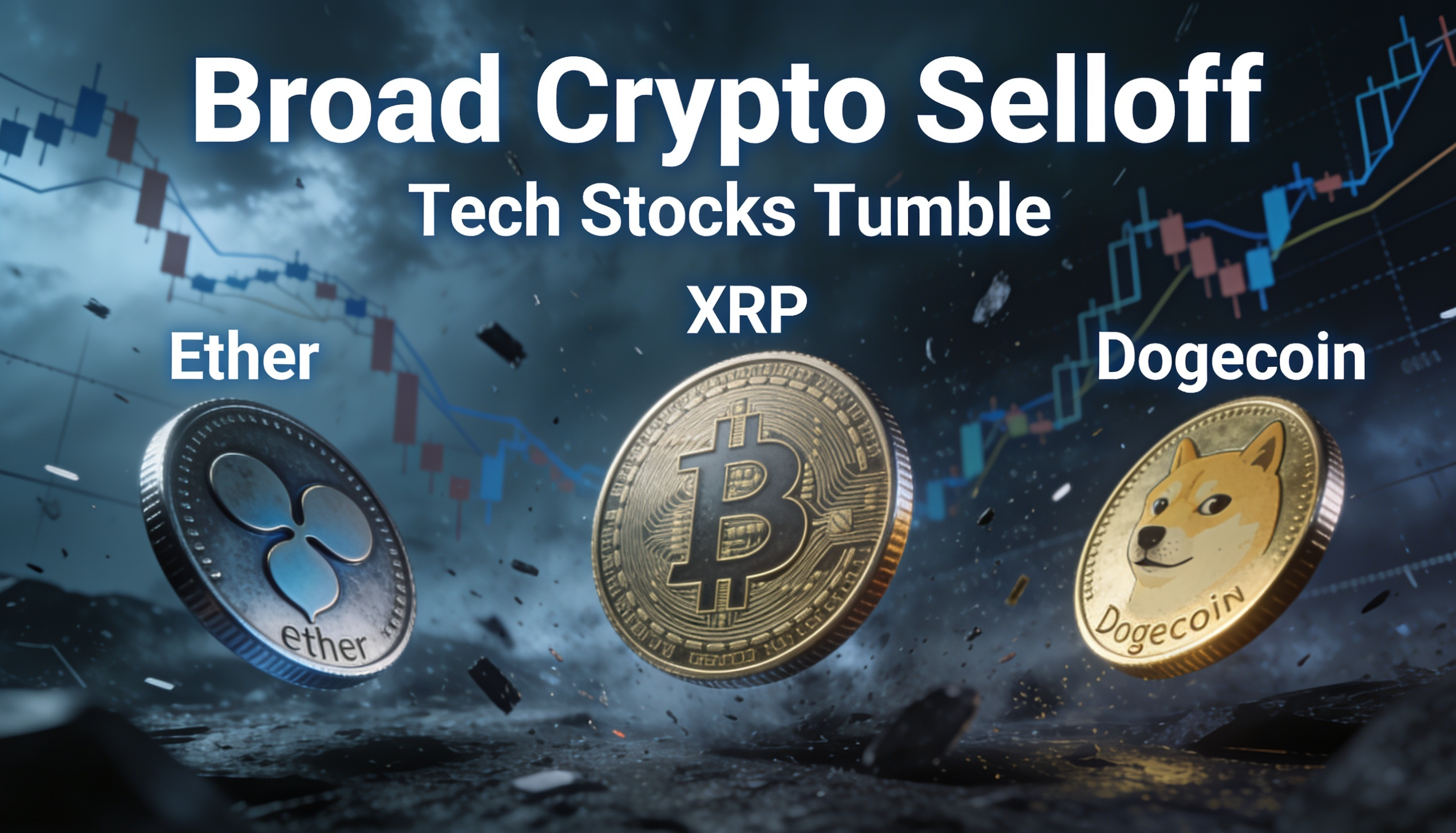 Crypto Selloff Deepens With Ether, XRP, Dogecoin Leading Losses on Tech Slump