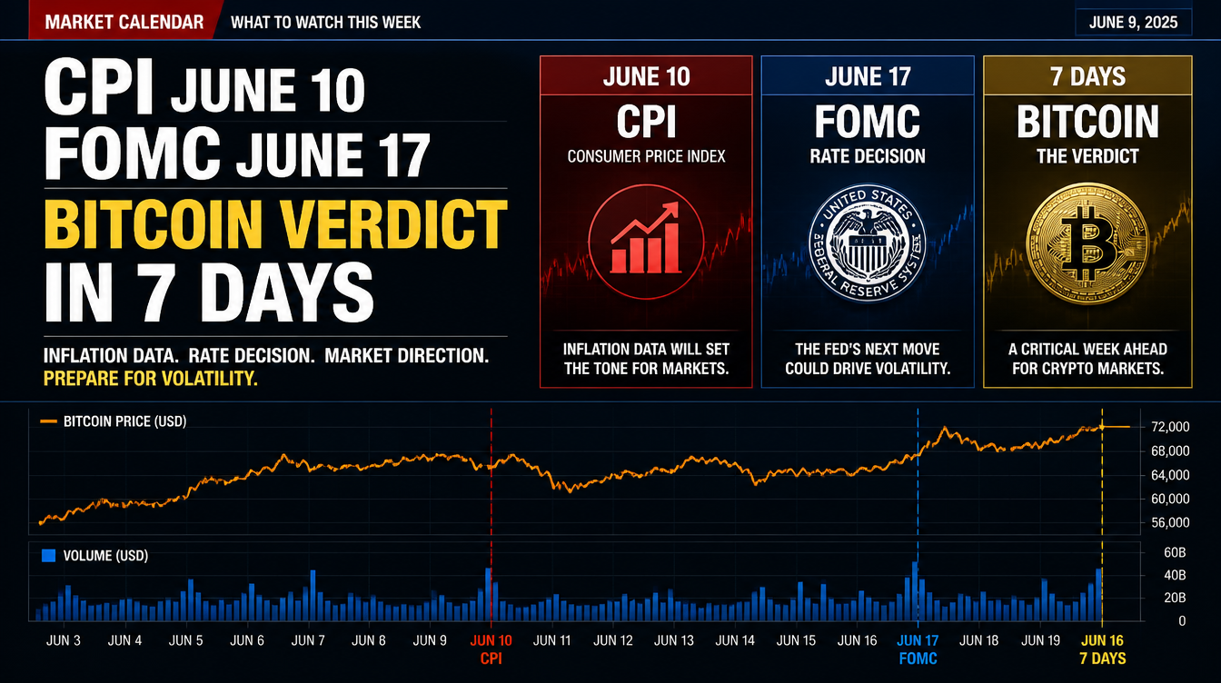 All Eyes on June 10 and June 17: Bitcoin’s Direction May Be Decided Within Days