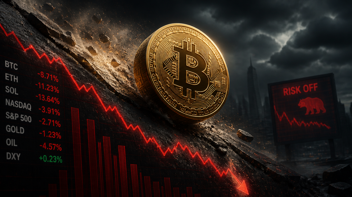 Crypto Pullback Deepens as Bitcoin Falls Below $63K After Short-Lived Bounce