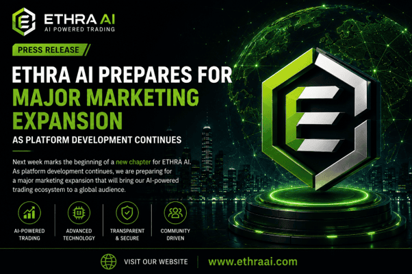 ETHRA AI Prepares for Major Marketing Expansion as Platform Development Continues