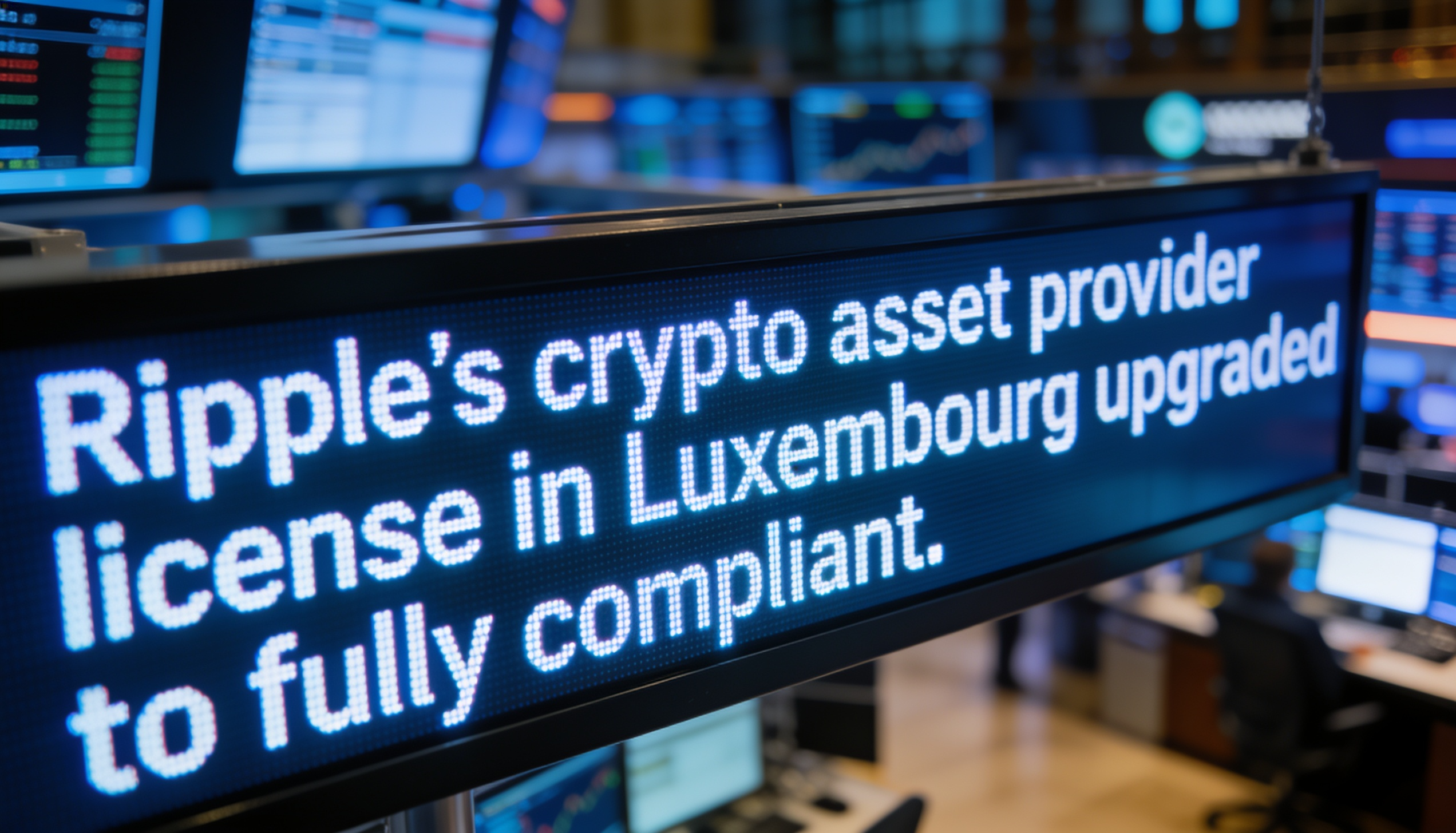 Ripple Upgrades Luxembourg Crypto License to Full Regulatory Compliance