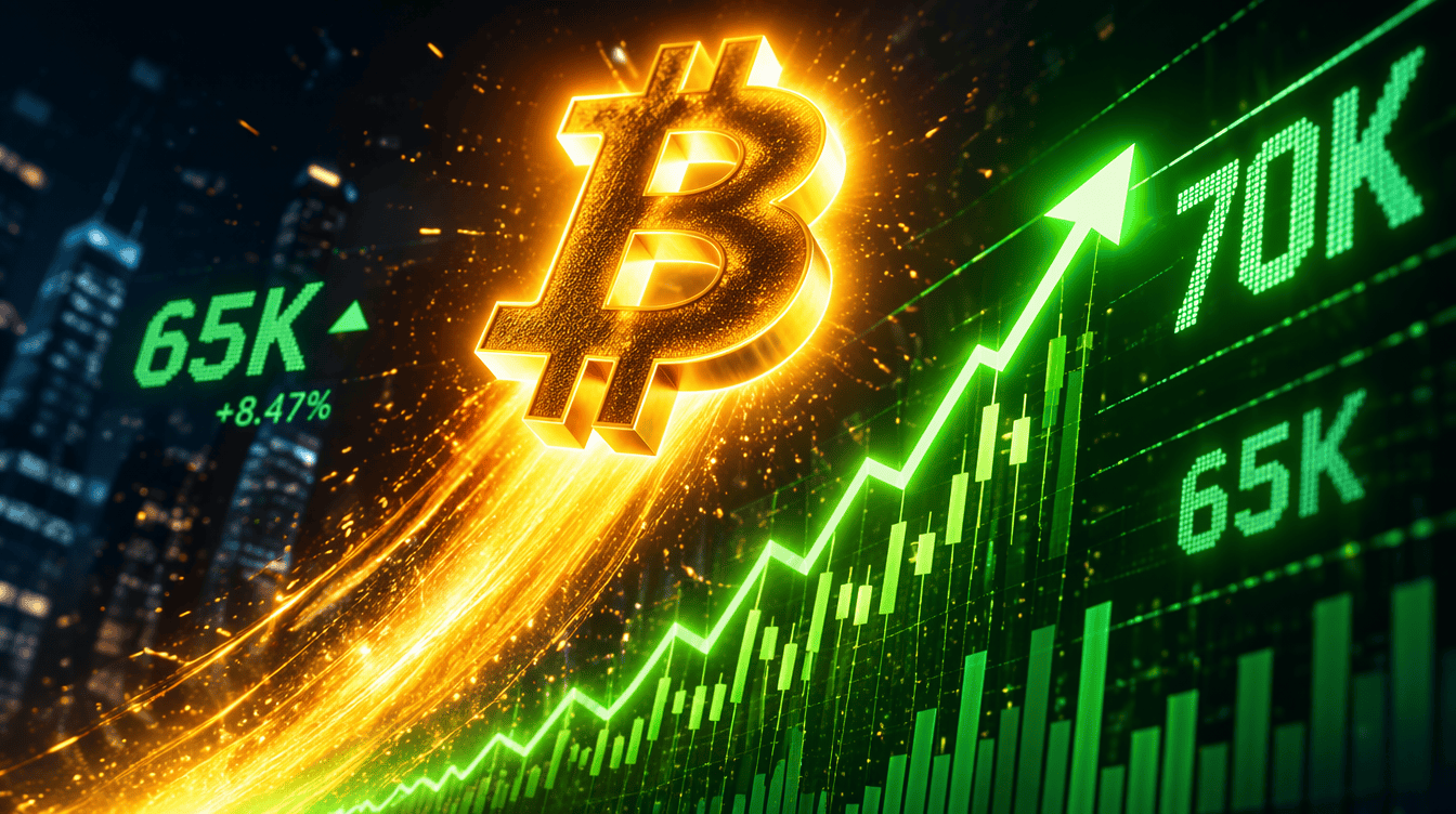 BTC Rally Gains Steam Above $65K With $70K Target in Sight