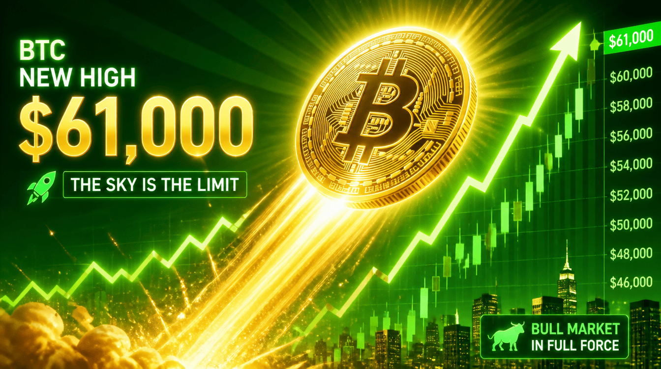 Inflation Relief Fuels Bitcoin Move Above $61K, Up 4%
