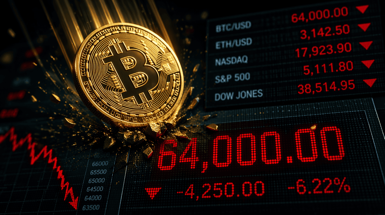 BTC slides to $64,000 as Korea tightens policy, U.S. data in spotlight