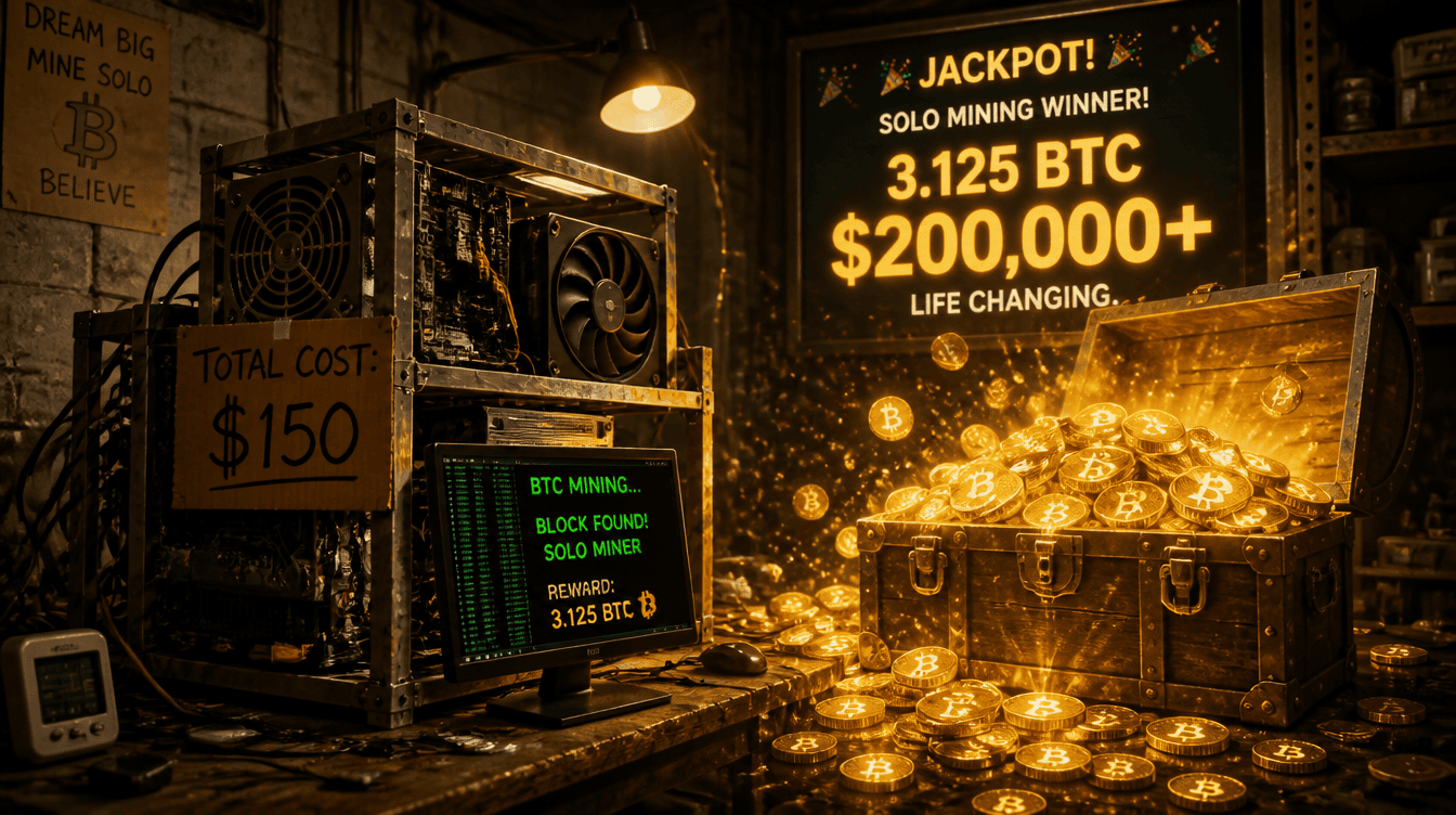 One Miner, $150 Rig, $200K Payday in Bitcoin Windfall