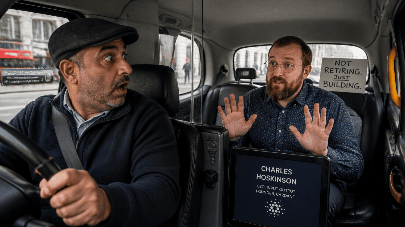 Retirement Rumors Reach the Streets of London—Hoskinson Says Not Happening