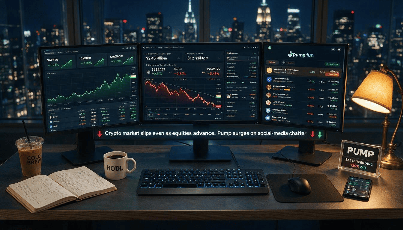 Stocks Move Higher but Crypto Stumbles as Pump Draws Retail Attention