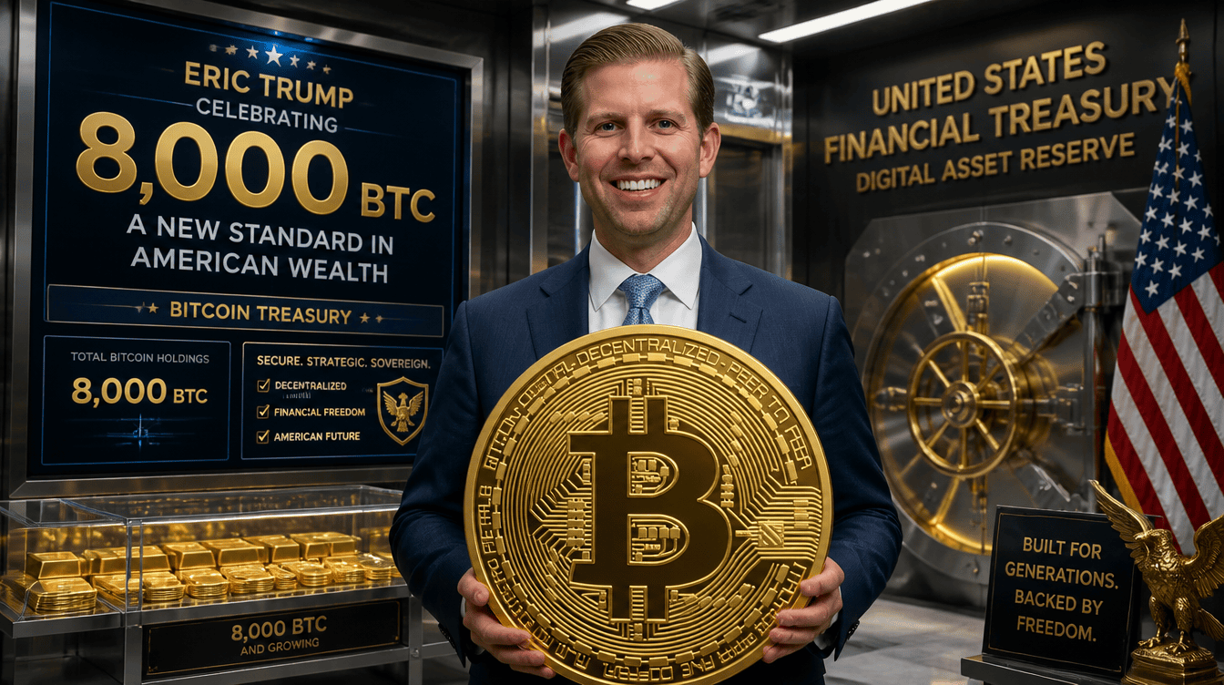 American Bitcoin Treasury Reaches 8K BTC as Eric Trump Initiative Expands