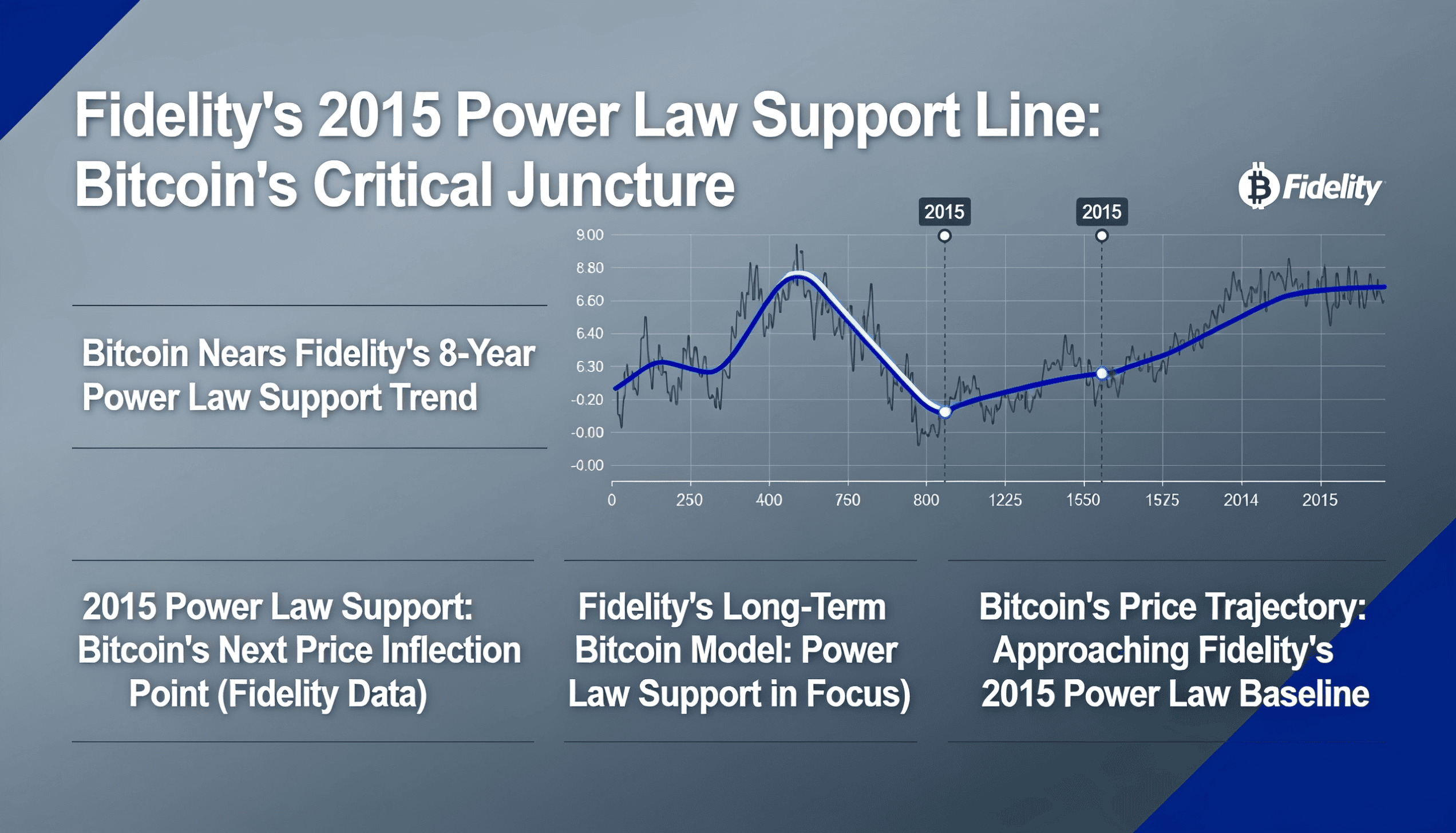 BTC Edges Closer to Critical Power Law Support Level Identified by Fidelity